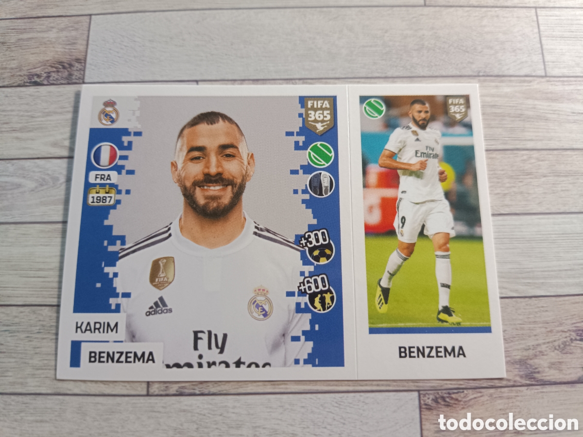 Cromos de F&uacute;tbol: 89 BENZEMA REAL MADRID STICKER PANINI FIFA 365 2018 2019 18 19 BLUE EDITION