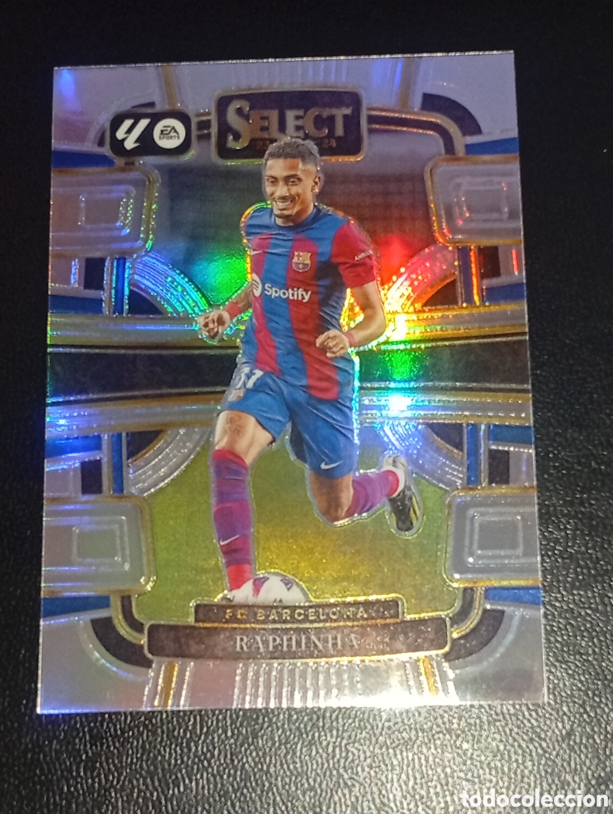 Cromos de f&uacute;tbol: 27 paralela prizm RAPHINHA BARCELONA SELECT LIGA PANINI 023 2024 23 24 CROMOS MEGACRACKS