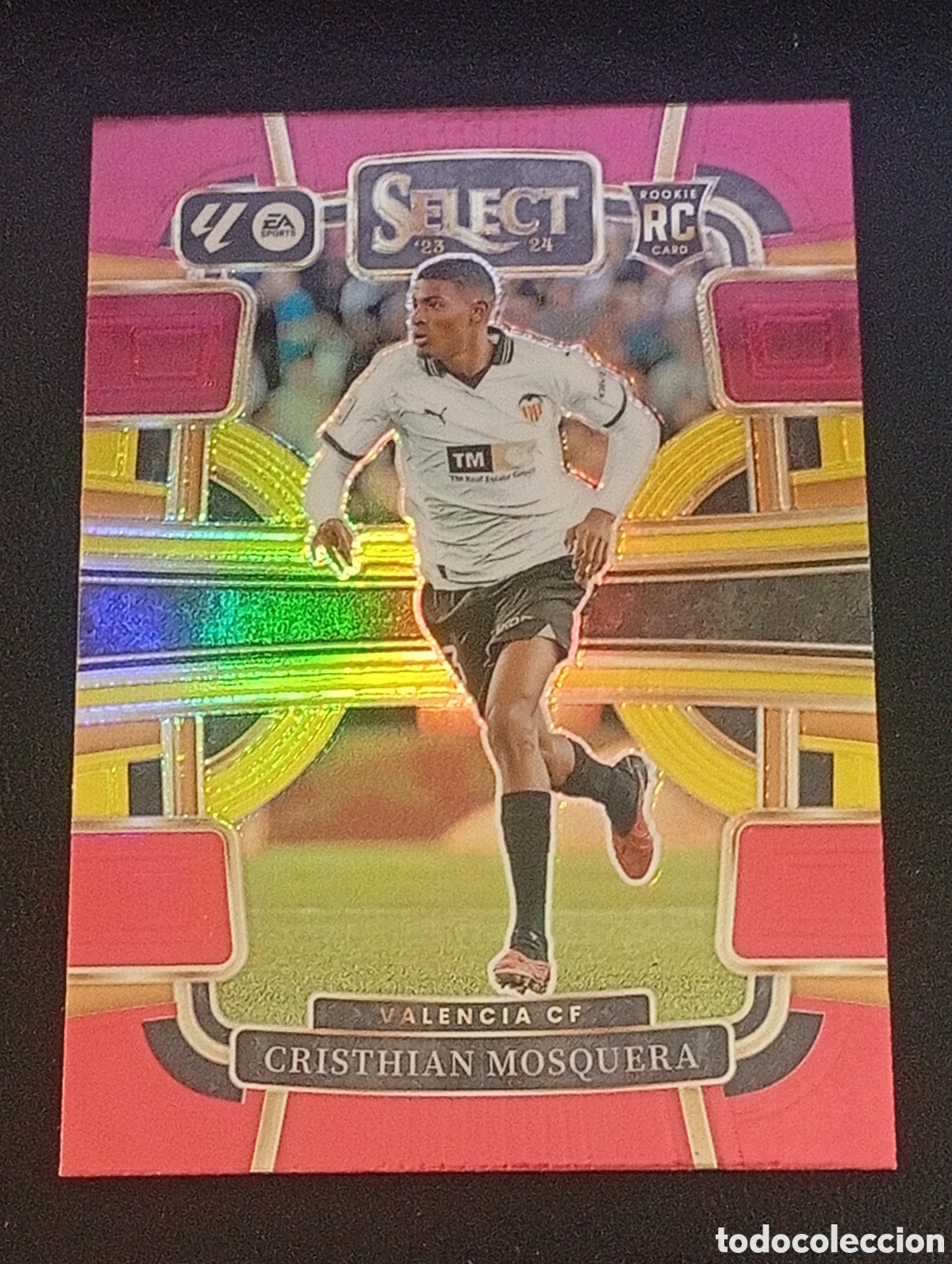 Fu&szlig;ball-Sticker: 95 paralela prizm rookie red multi color MOSQUERA VALENCIA LIGA SELECT 2023 2024 24 CROMO PANINi