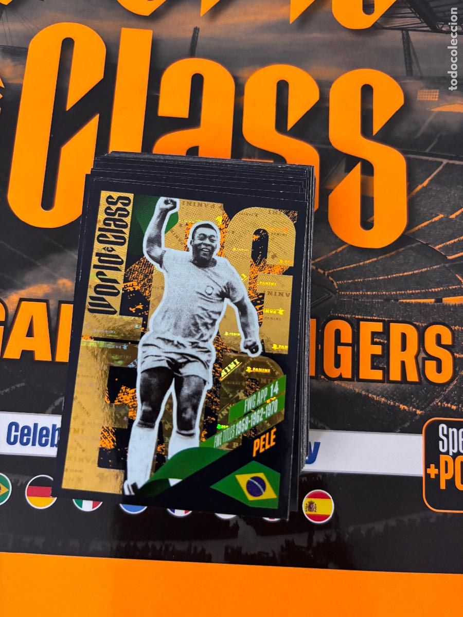 Figurine di Calcio: 366 PELE BRASIL LEGENDS WORLD CLASS EURO 24 25 2024 2025 PANINI TRADING CARD SIN PEGAR - WORLD CLASS