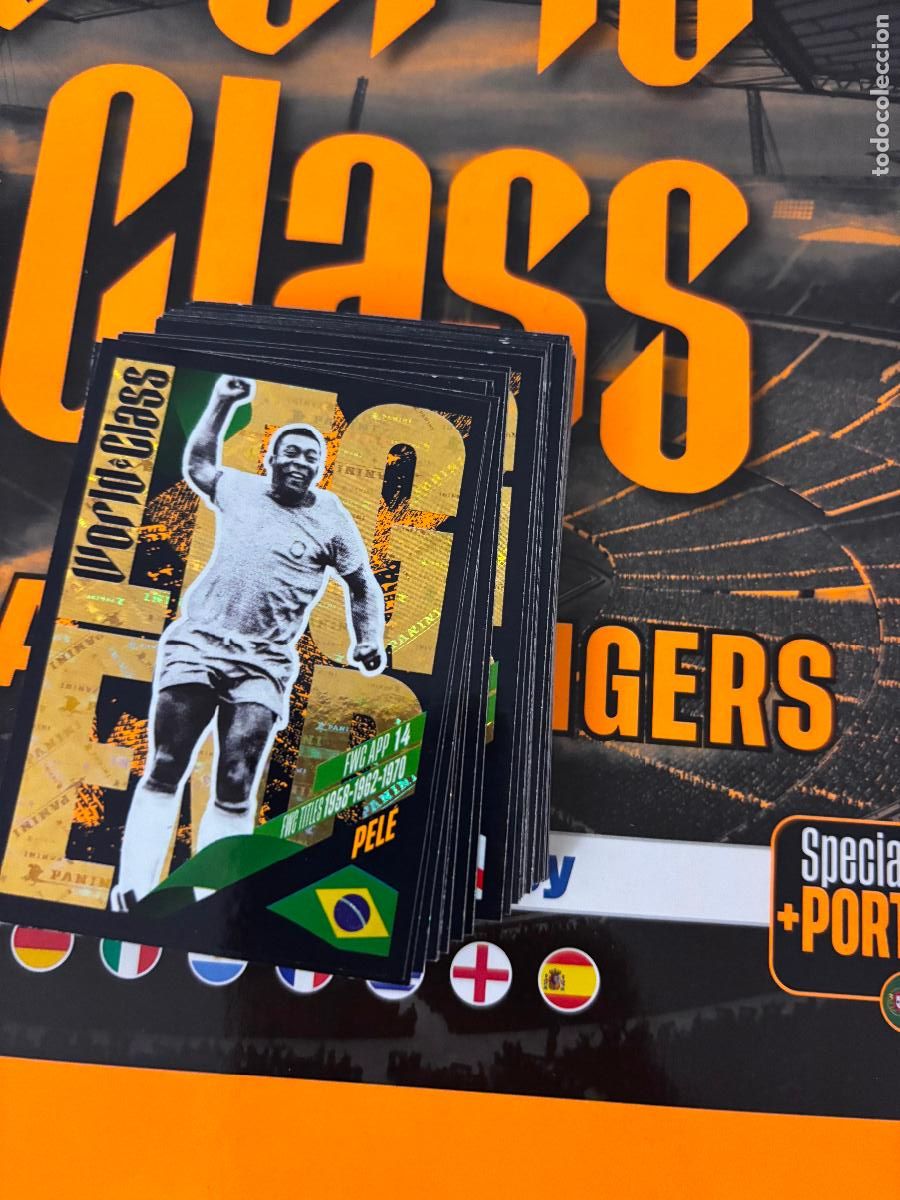 Figurine di Calcio: 366 PELE BRASIL LEGENDS WORLD CLASS EURO 24 25 2024 2025 PANINI TRADING CARD SIN PEGAR - WORLD CLASS