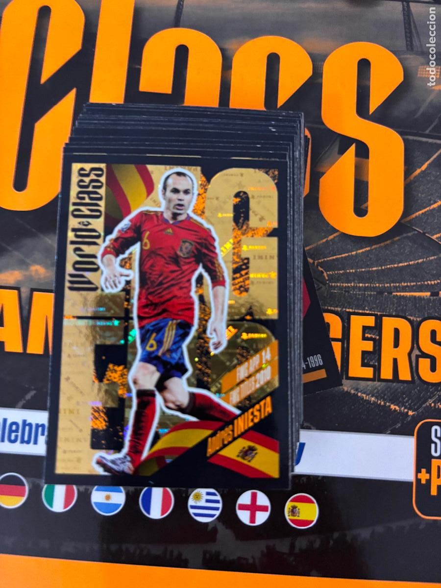 Fu&szlig;ball-Sticker: 362 INIESTA BARCELONA ESPA&Ntilde;A LEGENDS WORLD CLASS EURO 24 25 2024 2025 PANINI TRADING CARD SIN PEGAR