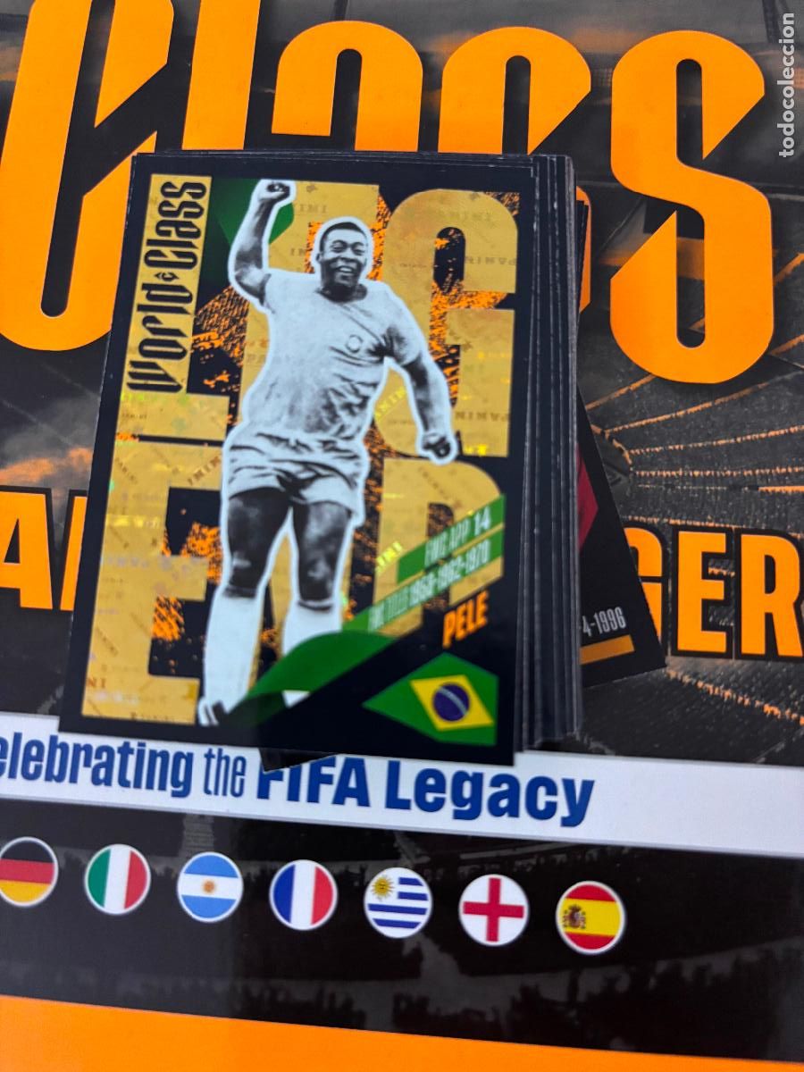 Figurine di Calcio: 366 PELE BRASIL LEGENDS WORLD CLASS EURO 24 25 2024 2025 PANINI TRADING CARD SIN PEGAR - WORLD CLASS