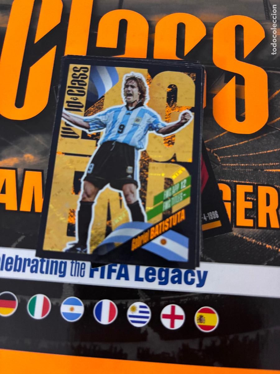 Football Stickers: 354 BATISTUTA ARGENTINA LEGENDS WORLD CLASS EURO 24 25 2024 2025 PANINI TRADING CARD SIN PEGAR - WOR