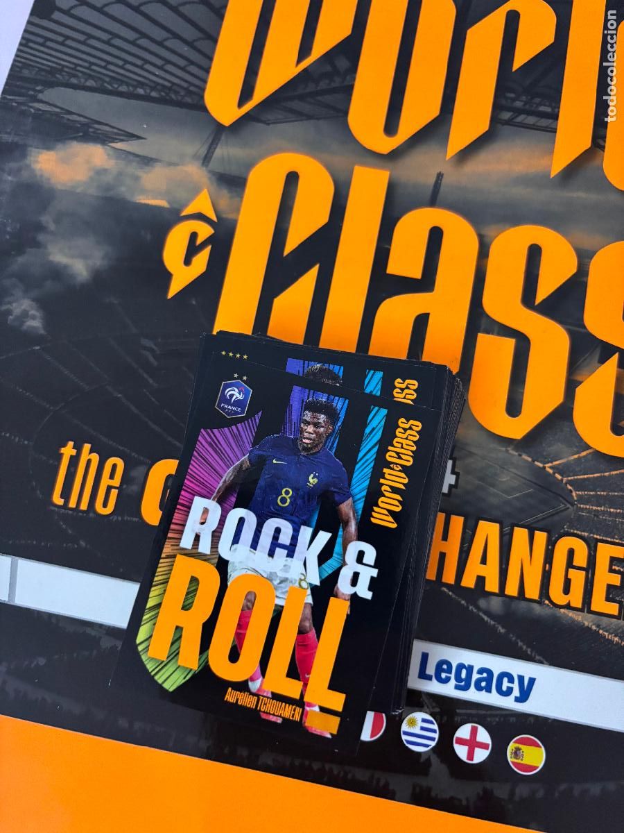 Football Stickers: 216 TCHOUAMENI FRANCIA REAL MADRID ROCK AND ROLL WORLD CLASS EURO 24 25 2024 2025 PANINI TRADING CAR