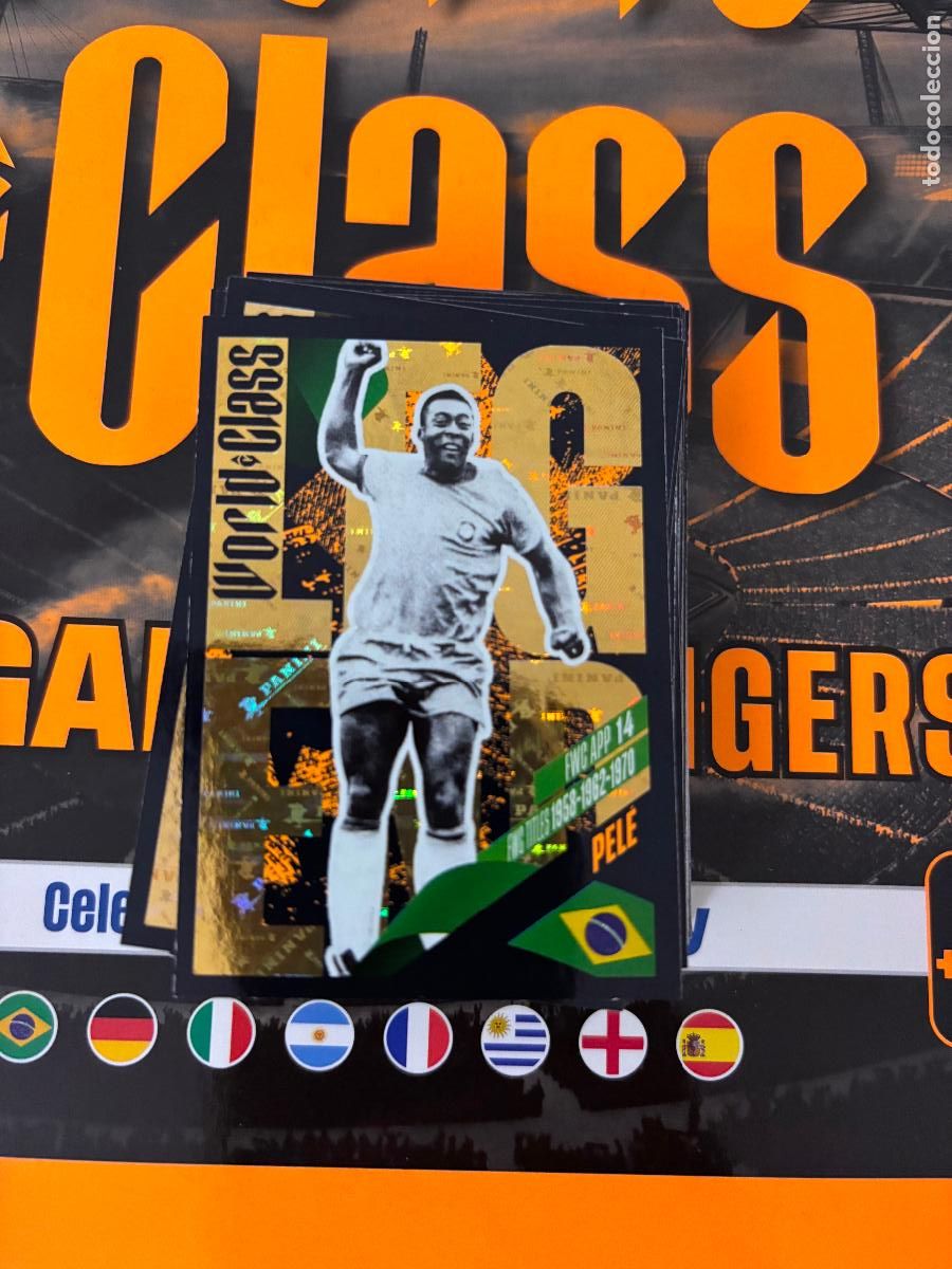 Figurine di Calcio: 366 PELE BRASIL LEGENDS WORLD CLASS EURO 24 25 2024 2025 PANINI TRADING CARD SIN PEGAR - WORLD CLASS
