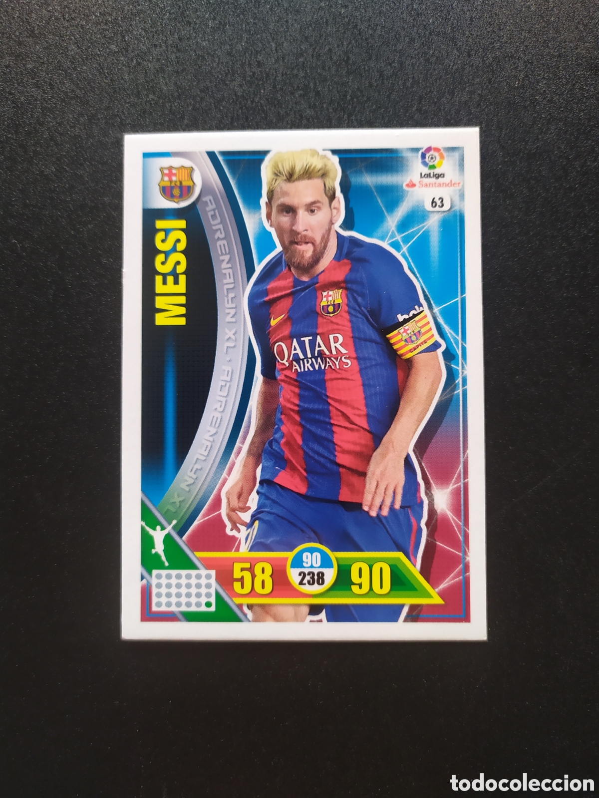 Cromos de Futebol: Adrenalyn 2016 2017 16 17 panini Messi n&deg; 63 Barcelona