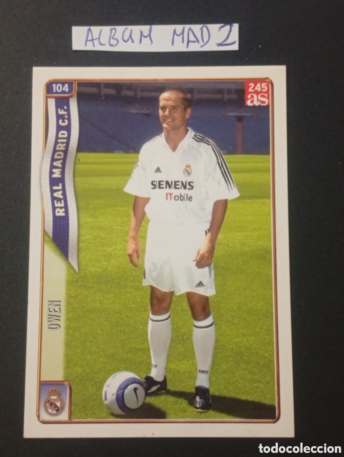 Figurine di Calcio: 104 diario as OWEN REAL MADRID MUNDICROMO 2004 2005 4 5 CROMOS CARD PANINI TOPPS MEGACRACKS TCG