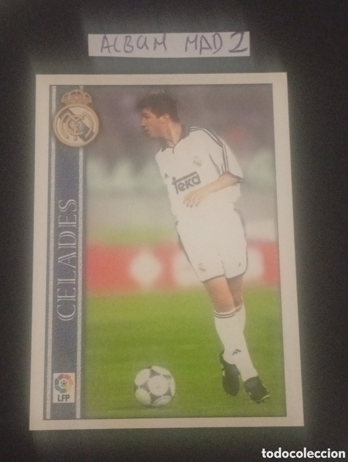 Cromos de F&uacute;tbol: 489 CELADES REAL MADRID MUNDICROMO 2000 2001 CROMOS CARDS PANINI MEGACRACKS BARCELONA FICHAJE