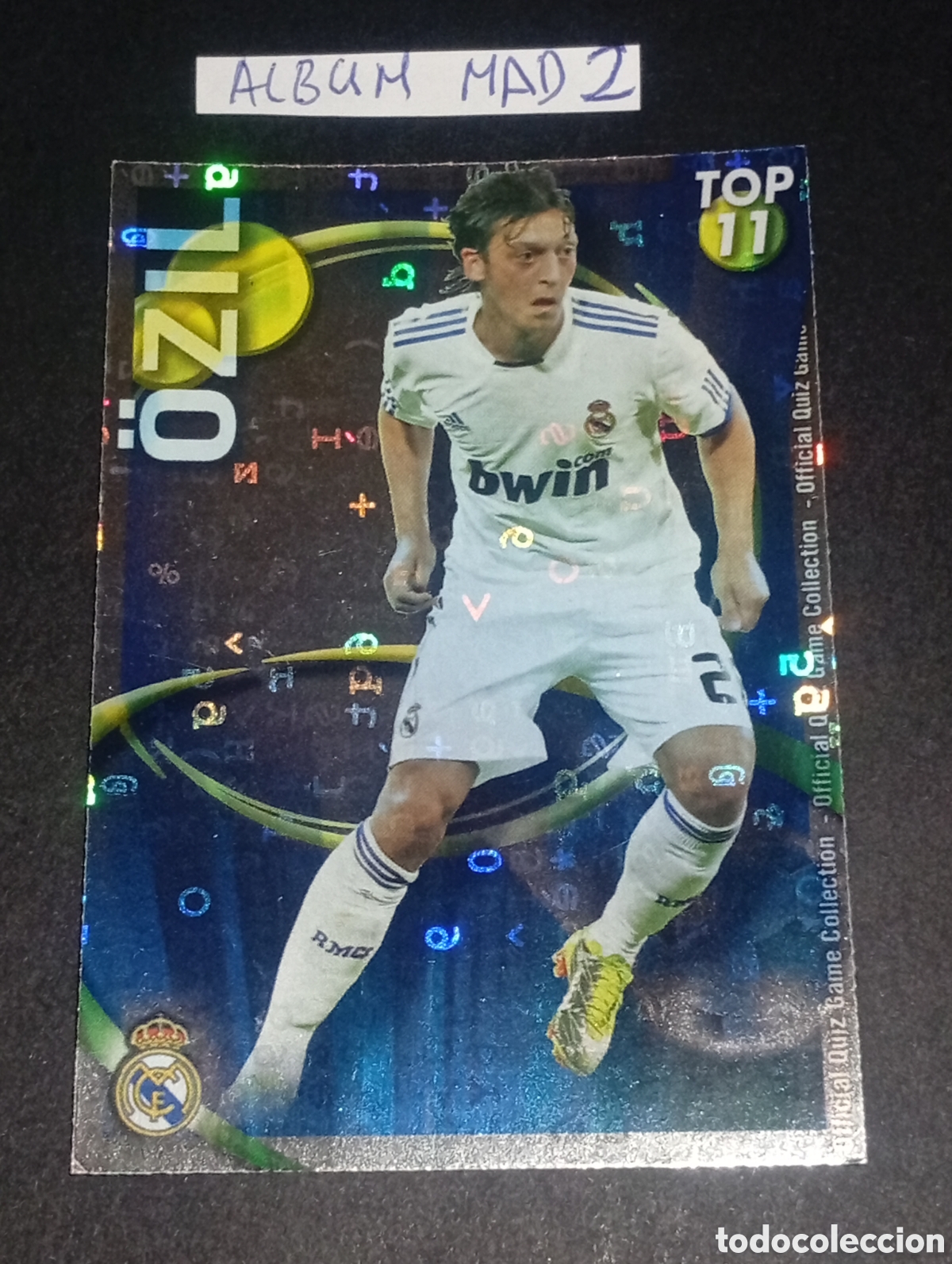Cromos de F&uacute;tbol: 632 brillo letras azul OZIL REAL MADRID SUPERSTAR CROMOS MUNDICROMO 2010-2011 10-11 CROMO TCG