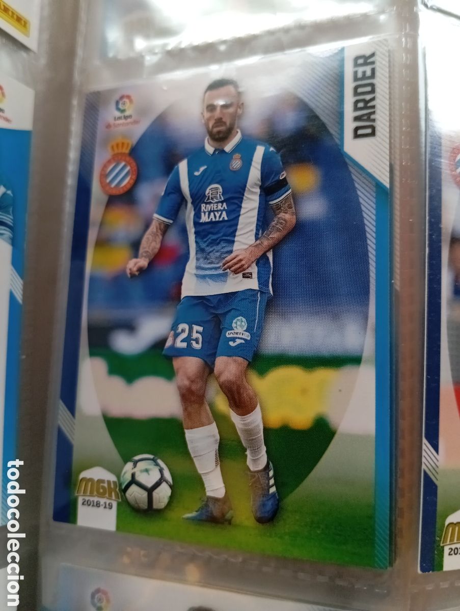 Cromos de Futebol: Darder Espanyol Ficha Cromo de futbol Megacracks 2018-2019 Liga Espa&ntilde;ola MGK 18-19 Panini