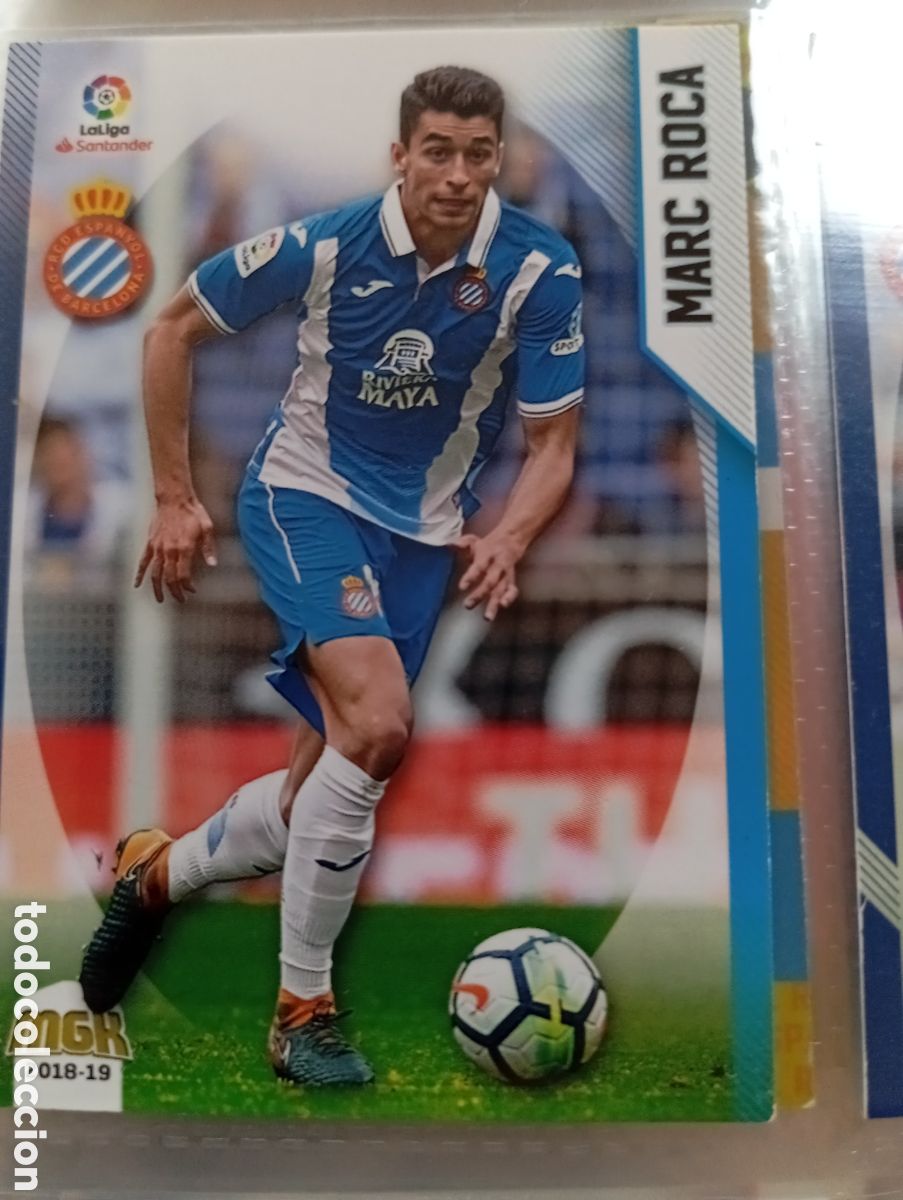 Cromos de Futebol: Marc Roca Espanyol Ficha Cromo de futbol Megacracks 2018-2019 Liga Espa&ntilde;ola MGK 18-19 Panini
