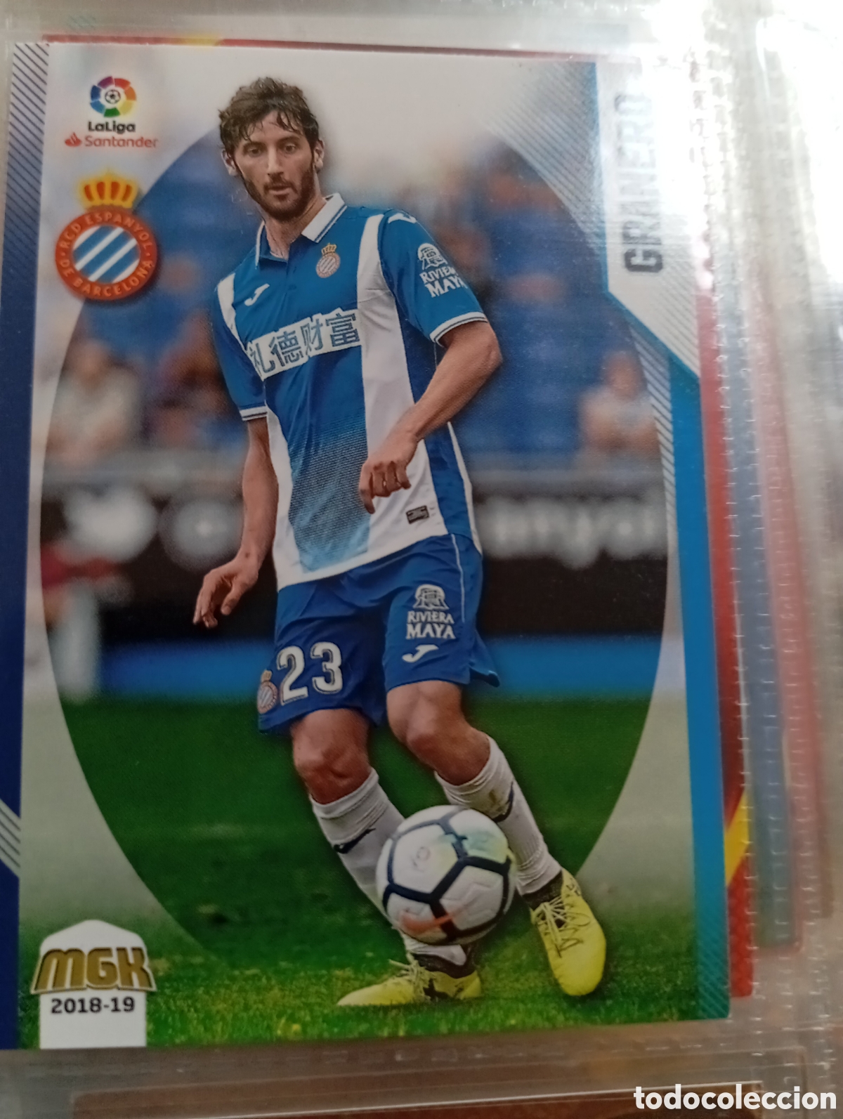 Cromos de Futebol: Granero Espanyol Ficha Cromo de futbol Megacracks 2018-2019 Liga Espa&ntilde;ola MGK 18-19 Panini