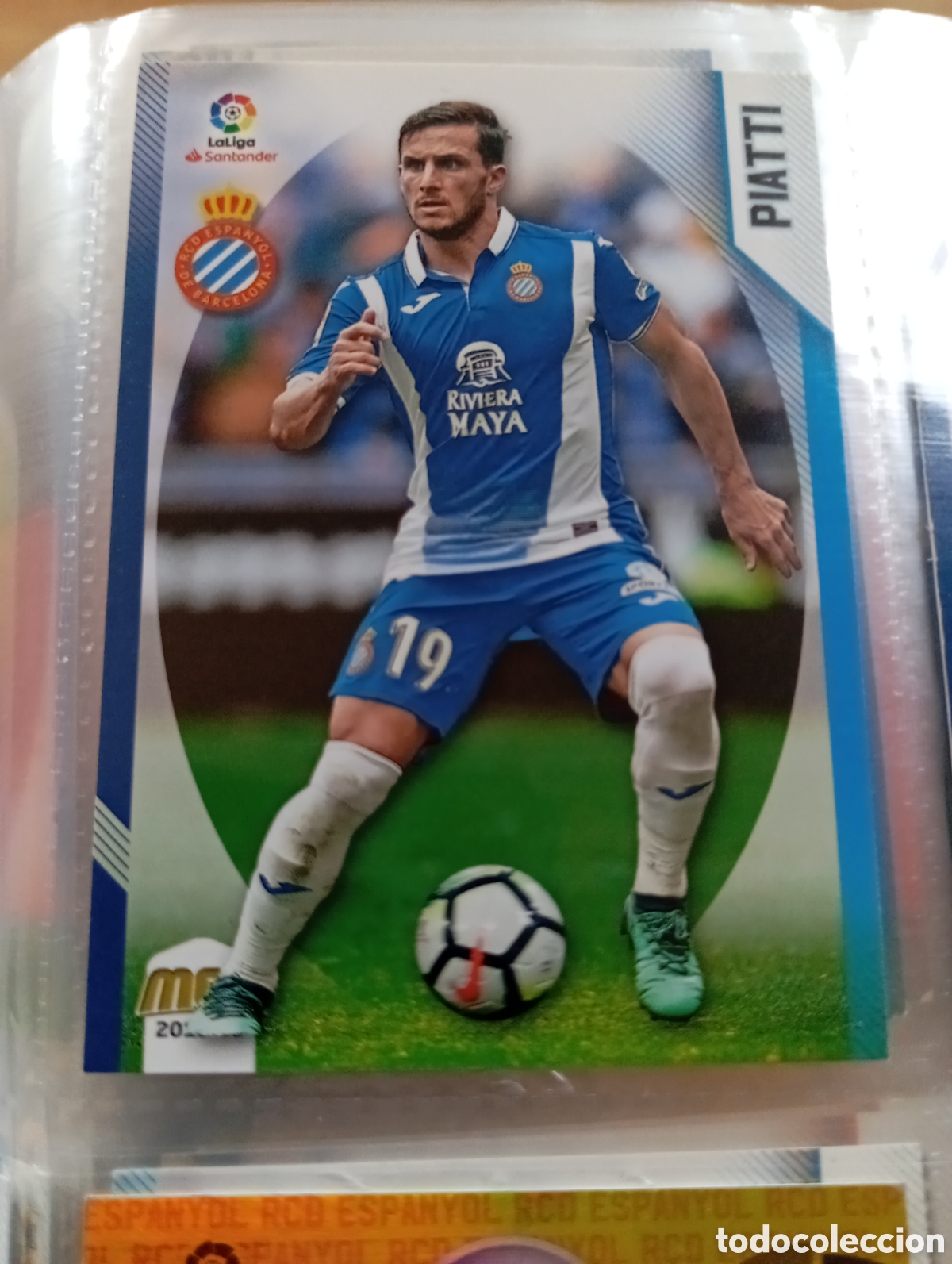 Cromos de Futebol: Piatti Espanyol Ficha Cromo de futbol Megacracks 2018-2019 Liga Espa&ntilde;ola MGK 18-19 Panini