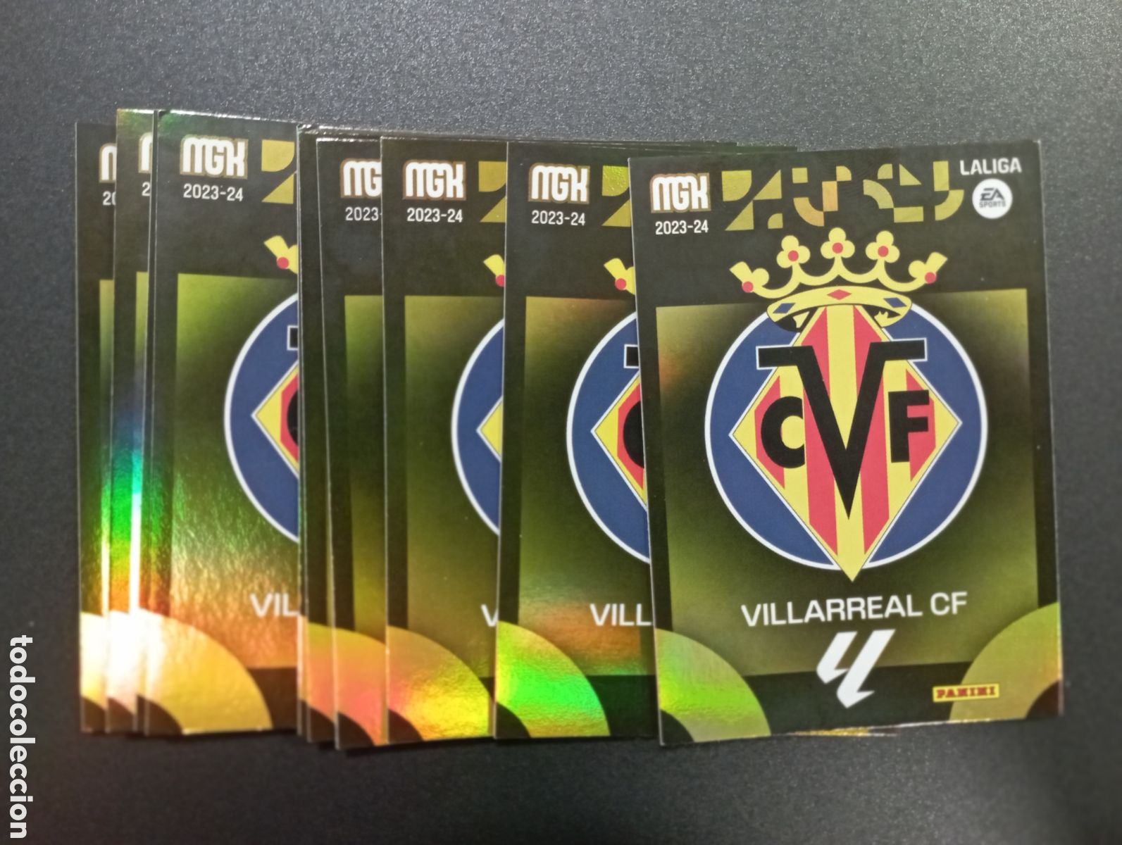 Figurine di Calcio: 11 CARDS CROMOS ESCUDO VILLARREAL MEGACRACKS PANINI 2023-24