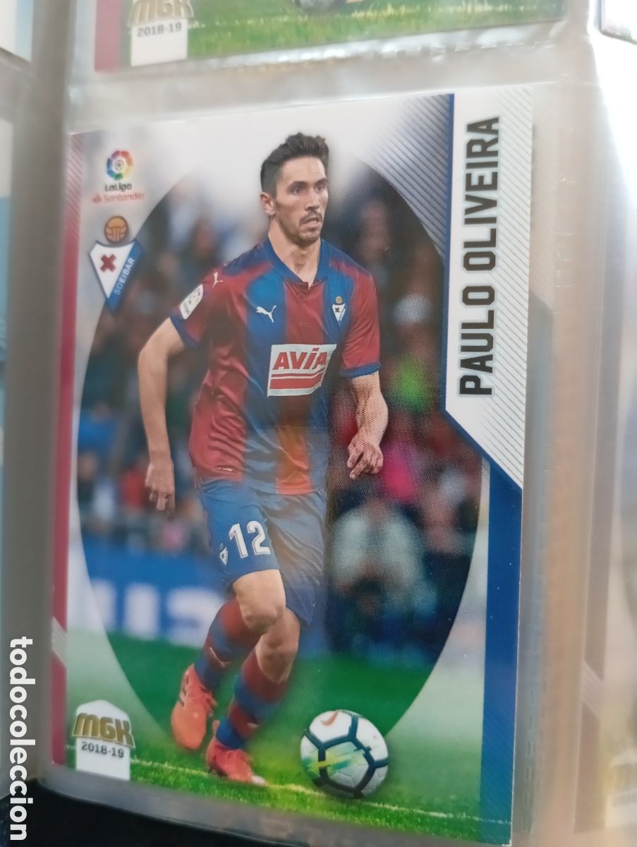 Cromos de Futebol: Paulo Oliveira Eibar Ficha Cromo de futbol Megacracks 2018-2019 MGK 18-19 Liga Espa&ntilde;ola