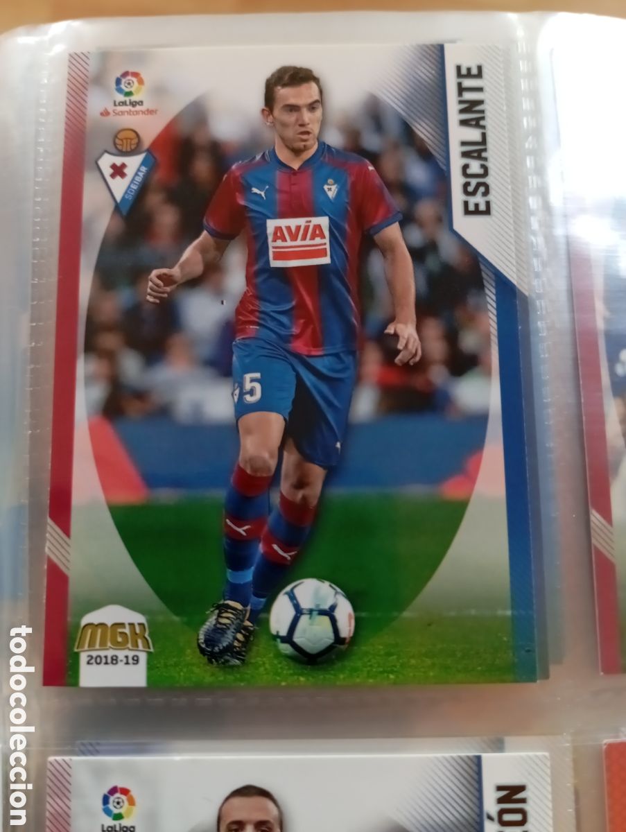 Cromos de Futebol: Escalante Eibar Ficha Cromo de futbol Megacracks 2018-2019 MGK 18-19 Liga Espa&ntilde;ola 2018-2019 Panini