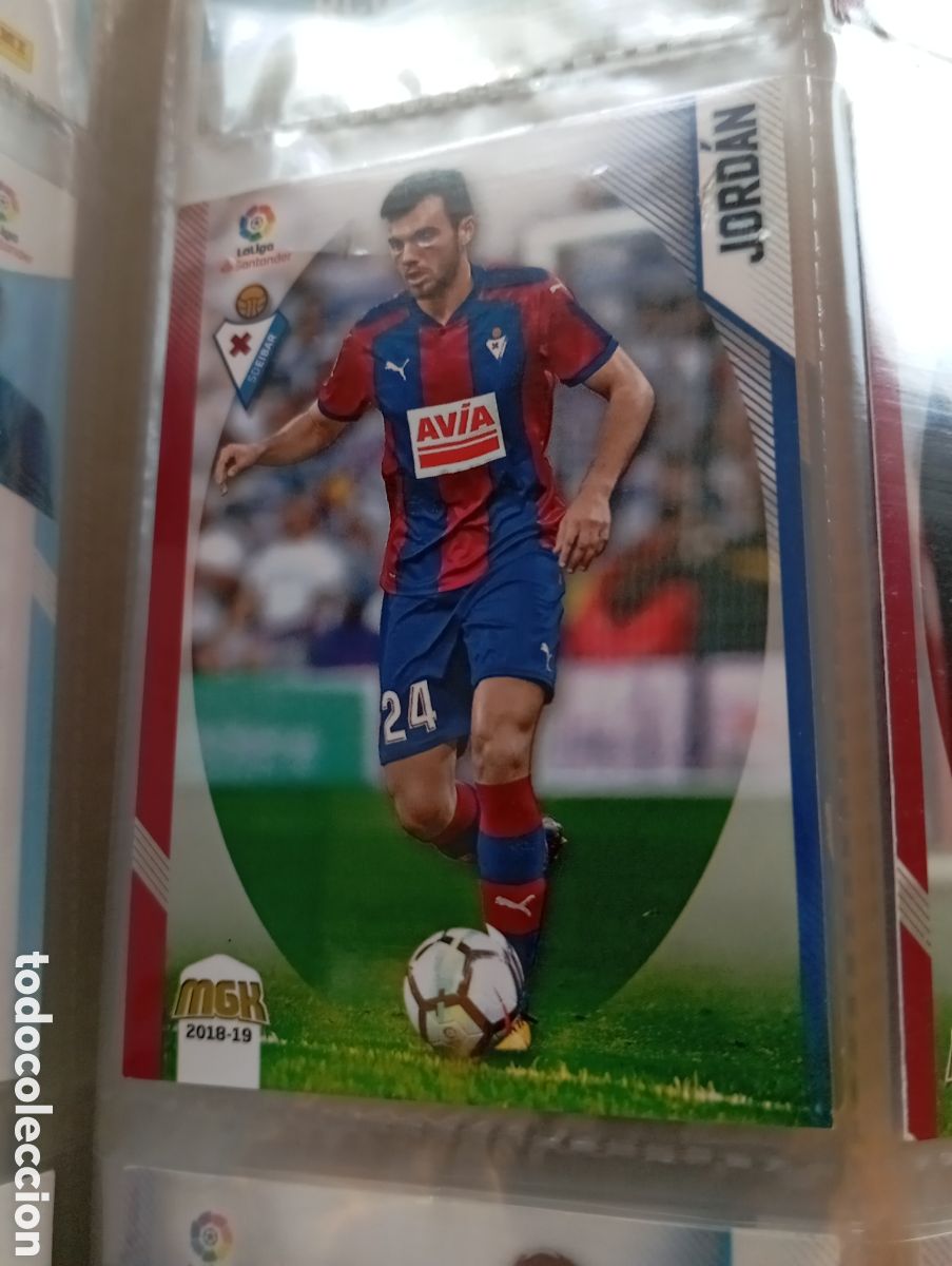 Cromos de Futebol: Jordan Eibar Ficha Cromo de futbol Megacracks 2018-2019 MGK 18-19 Liga Espa&ntilde;ola 2018-2019 Panini
