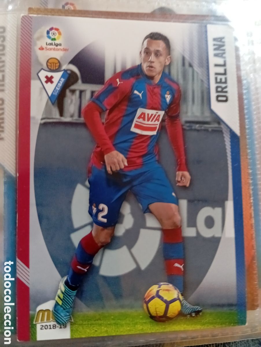 Cromos de Futebol: Orellana Eibar Ficha Cromo de futbol Megacracks 2018-2019 MGK 18-19 Liga Espa&ntilde;ola 2018-2019 Panini