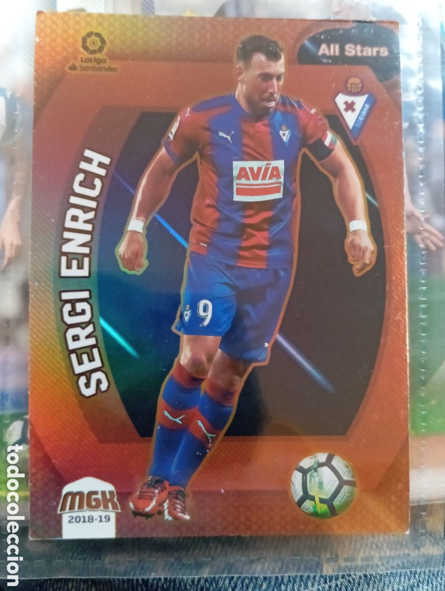 Cromos de Futebol: All Stars Sergi Enrich Eibar Ficha Cromo de futbol Megacracks 2018-2019 MGK Liga Espa&ntilde;ola