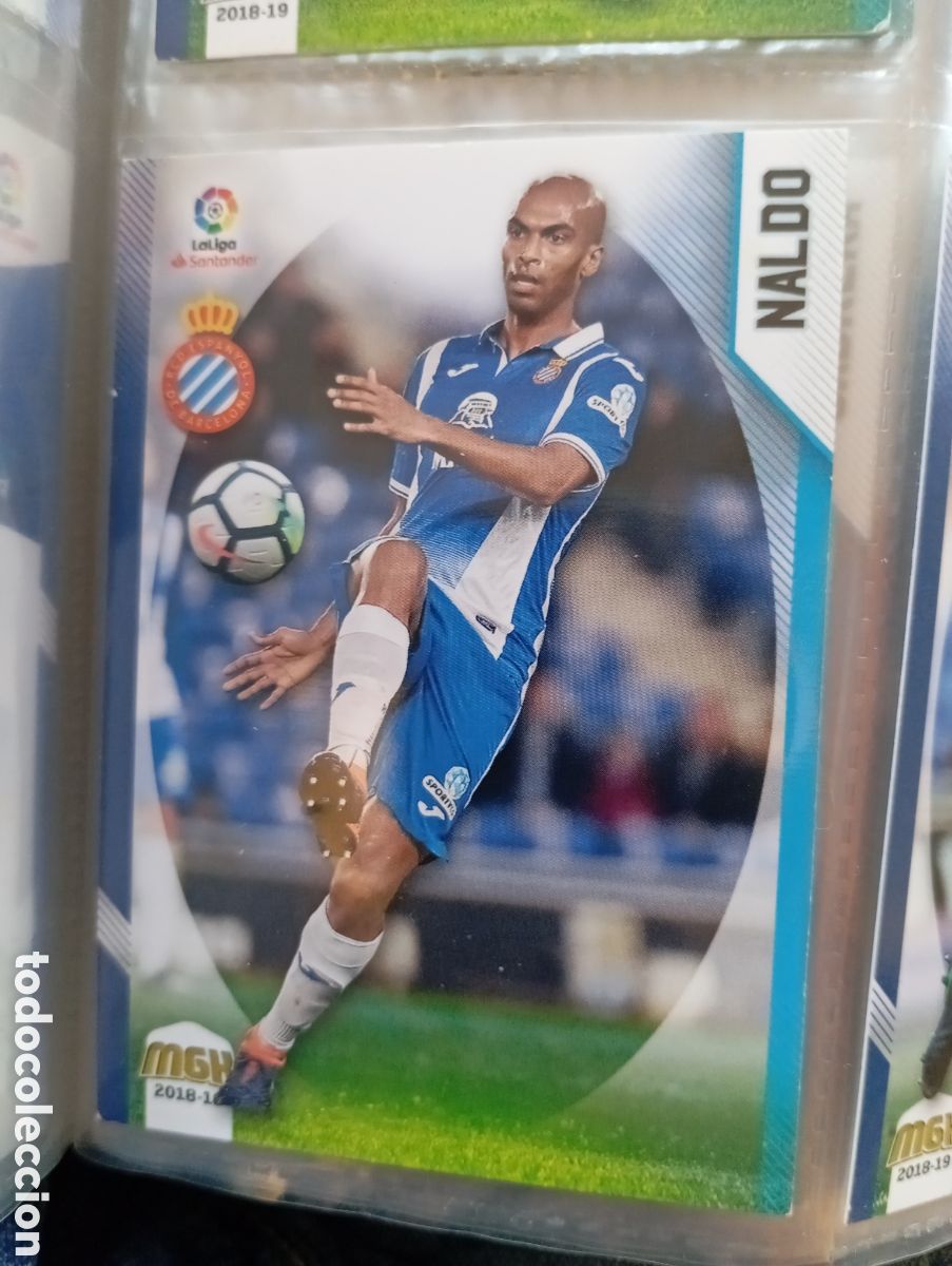 Cromos de Futebol: Naldo Espanyol Ficha Cromo de futbol Megacracks 2018-2019 Liga Espa&ntilde;ola MGK 18-19 Panini