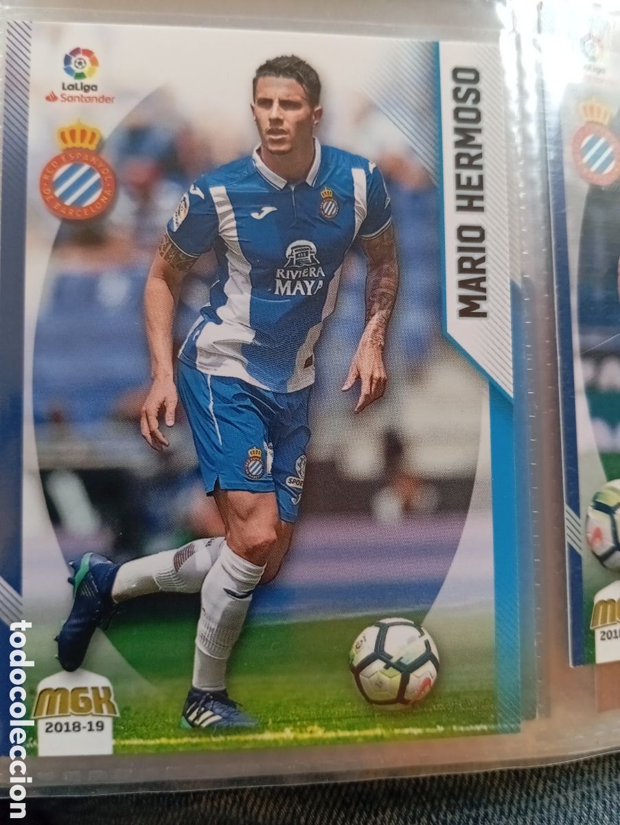 Cromos de Futebol: Mario Hermoso Espanyol Ficha Cromo de futbol Megacracks 2018-2019 Liga Espa&ntilde;ola MGK 18-19 Panini