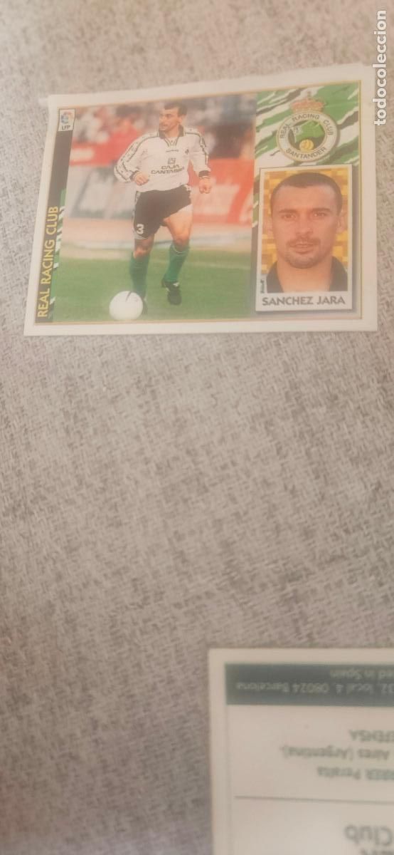 Cromos de f&uacute;tbol: S&aacute;nchez jara r racing de Santander este 1997 1998 97 98 ventanilla - Foto 1