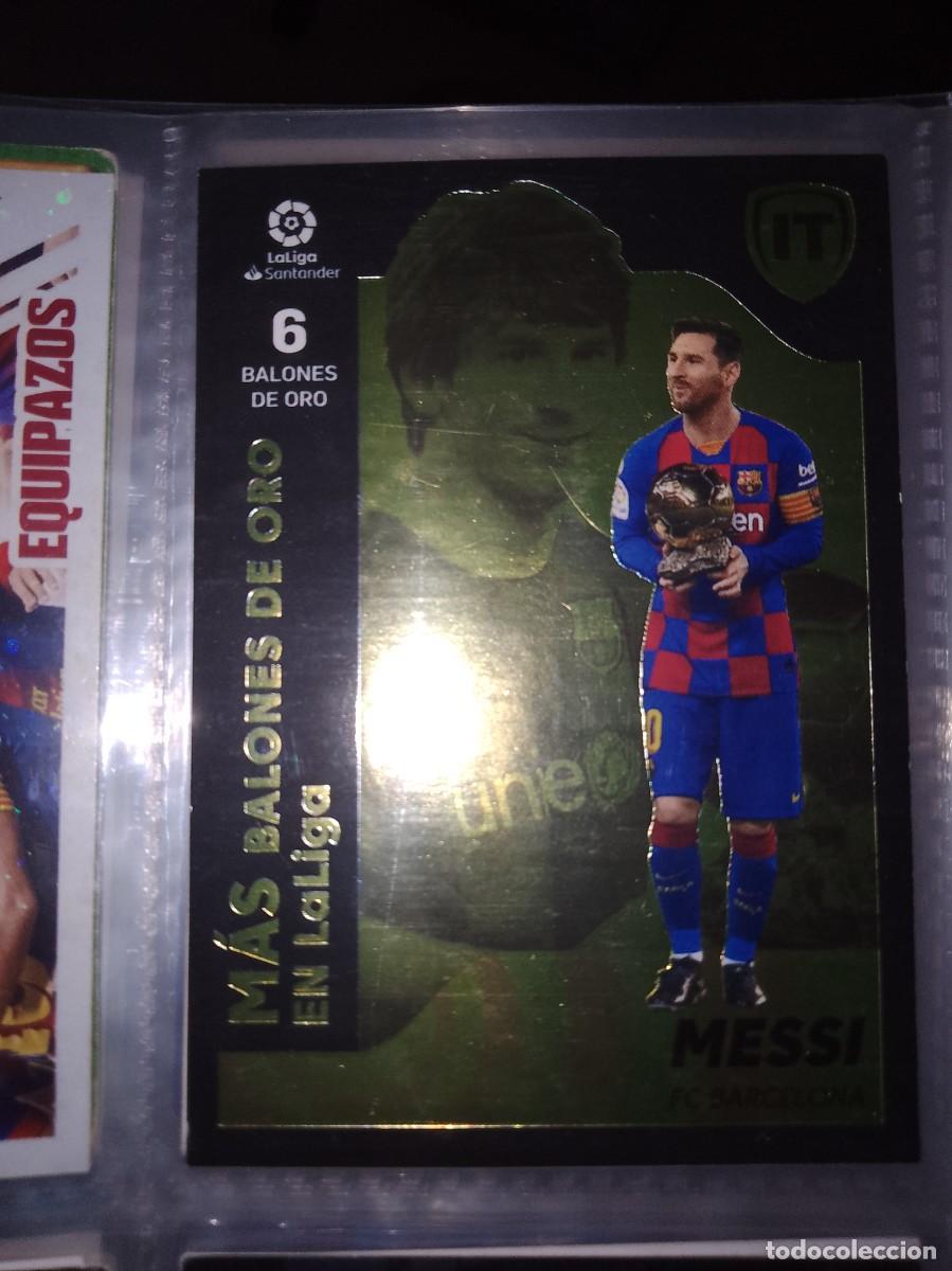 Cromos de f&uacute;tbol: Messi m&aacute;s bal&oacute;n de oro Messi - Foto 1
