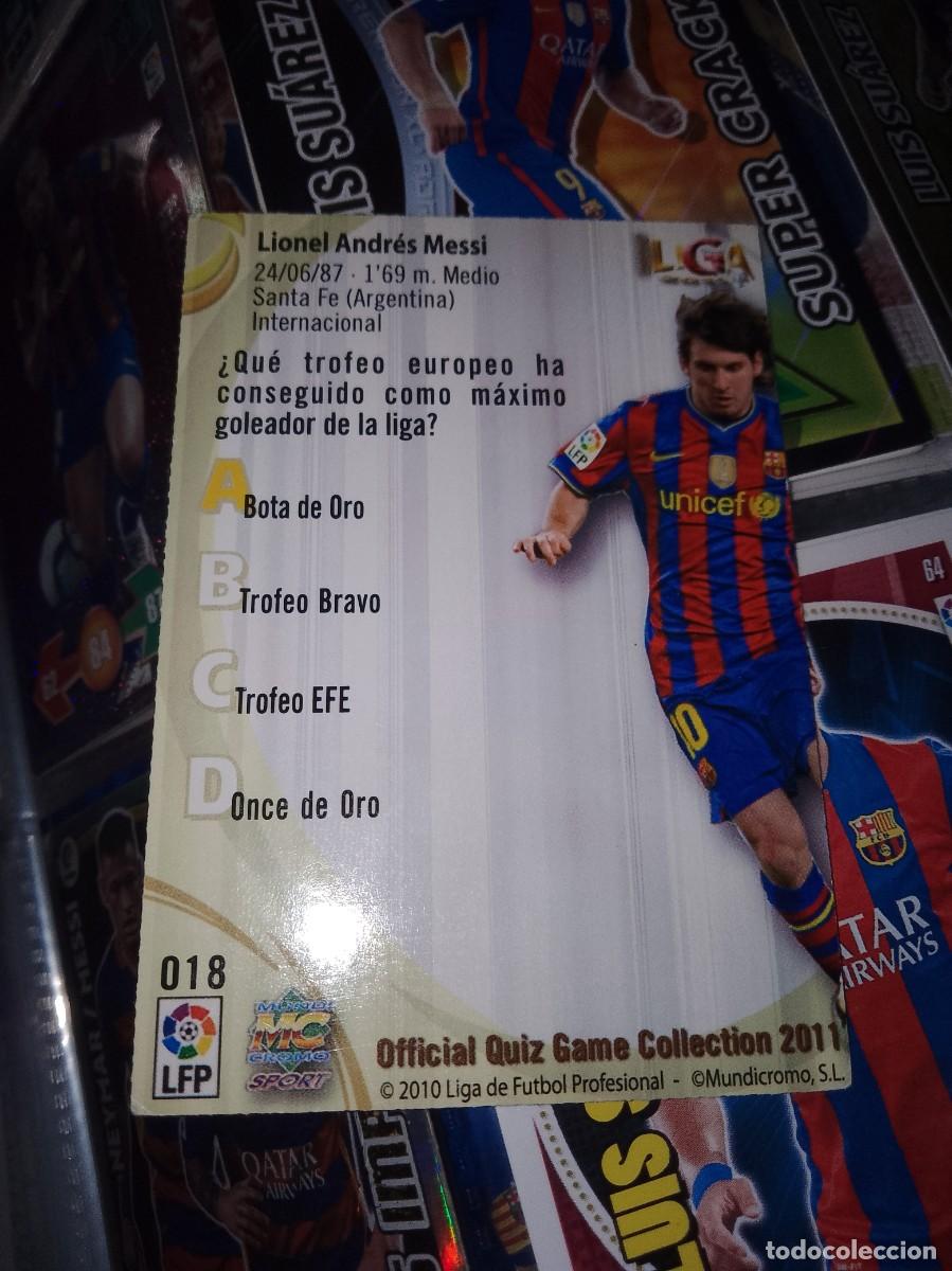 Cromos de f&uacute;tbol: Messi cromo 2011 Messi - Foto 2
