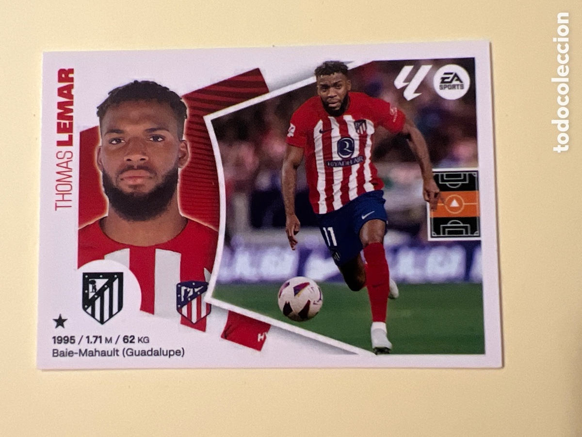 Fu&szlig;ball-Sticker: E1345. LIGA ESTE 2024 2025 24 25 N&ordm; 15 LEMAR ATL&Eacute;TICO DE MADRID NUEVO SIN PEGAR