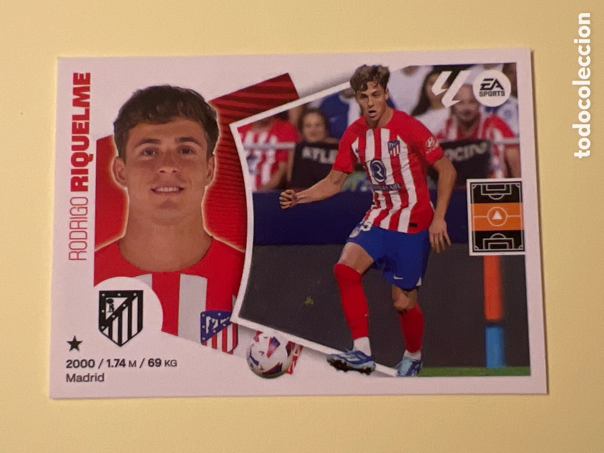 Fu&szlig;ball-Sticker: E1621. N&ordm; 17 RIQUELME ATLETICO MADRID LIGA ESTE 24 25 2024 2025 SIN PEGAR NUNCA PEGADO