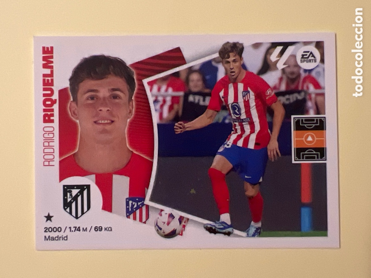 Cromos de Futebol: E1719. N&ordm; 17 RIQUELME ATLETICO MADRID LIGA ESTE 24 25 2024 2025 SIN PEGAR NUNCA PEGADO
