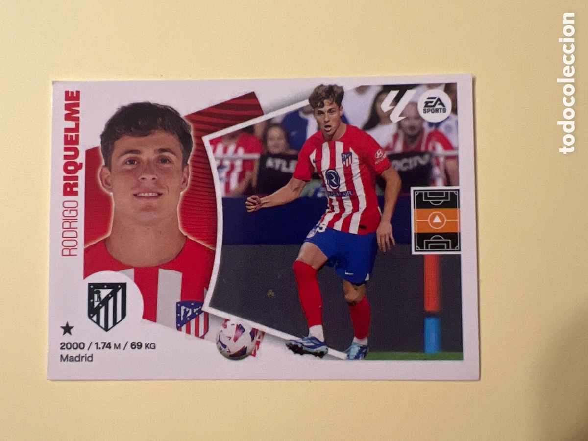 Fu&szlig;ball-Sticker: E1721. N&ordm; 17 RIQUELME ATLETICO MADRID LIGA ESTE 24 25 2024 2025 SIN PEGAR NUNCA PEGADO