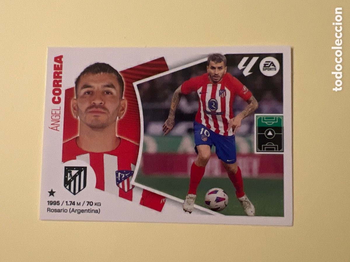 Fu&szlig;ball-Sticker: E1730. CORREA ATL&Eacute;TICO DE MADRID CROMO N&deg; 18 LIGA ESTE 2024-2025 24-25 PANINI