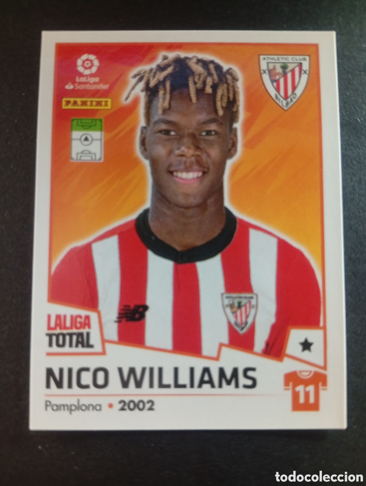 Figurine di Calcio: 41 NICO WILLIAMS ATHLETIC DE BILBAO LALIGA TOTAL 2022 2023 22 23 LIGA PANINI CROMOS STICKERS ESPA&Ntilde;A