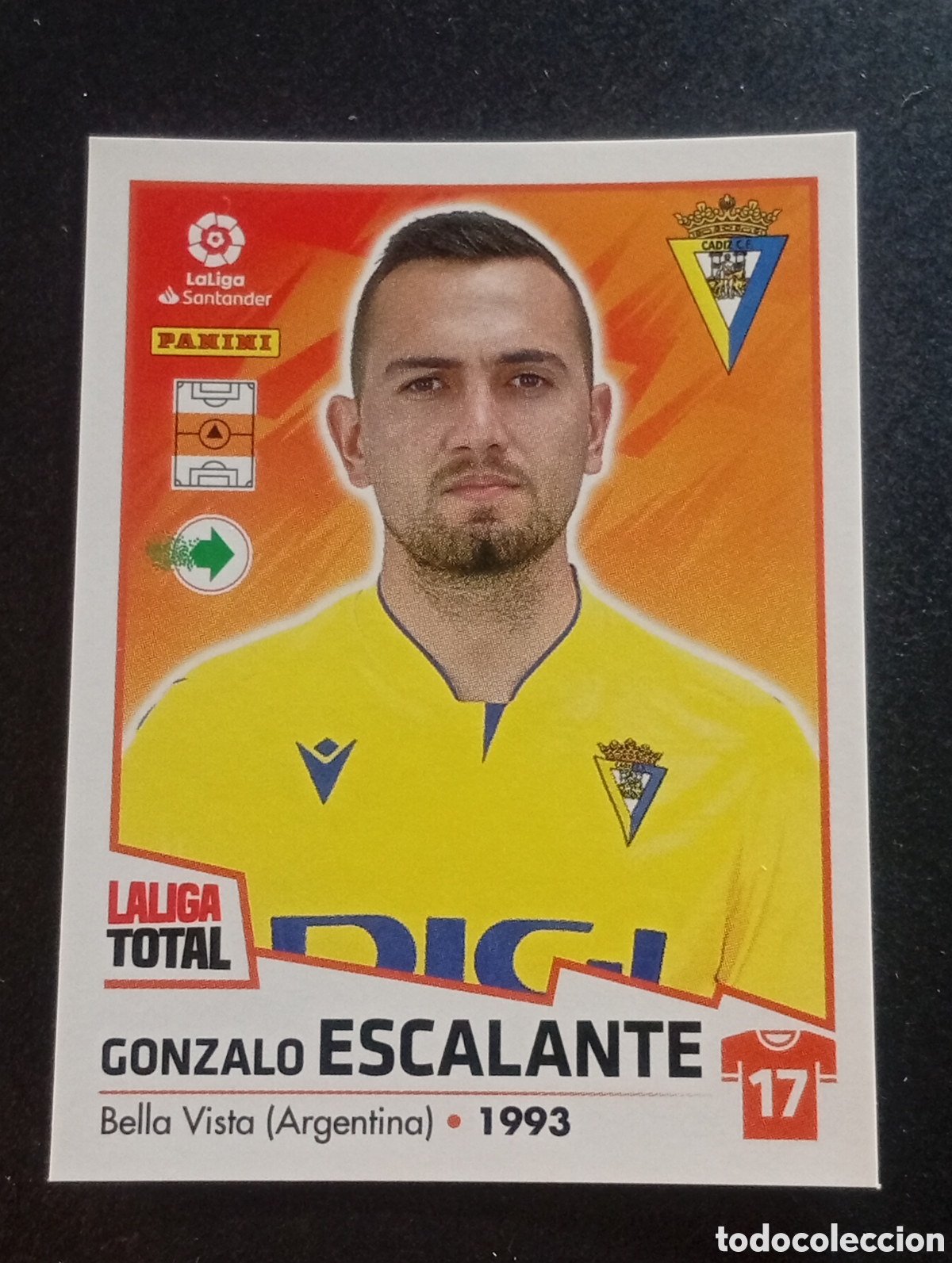 Fu&szlig;ball-Sticker: 124 ESCALANTE CADIZ LALIGA TOTAL 2022 2023 22 23 LA LIGA PANINI CROMOS STICKERS
