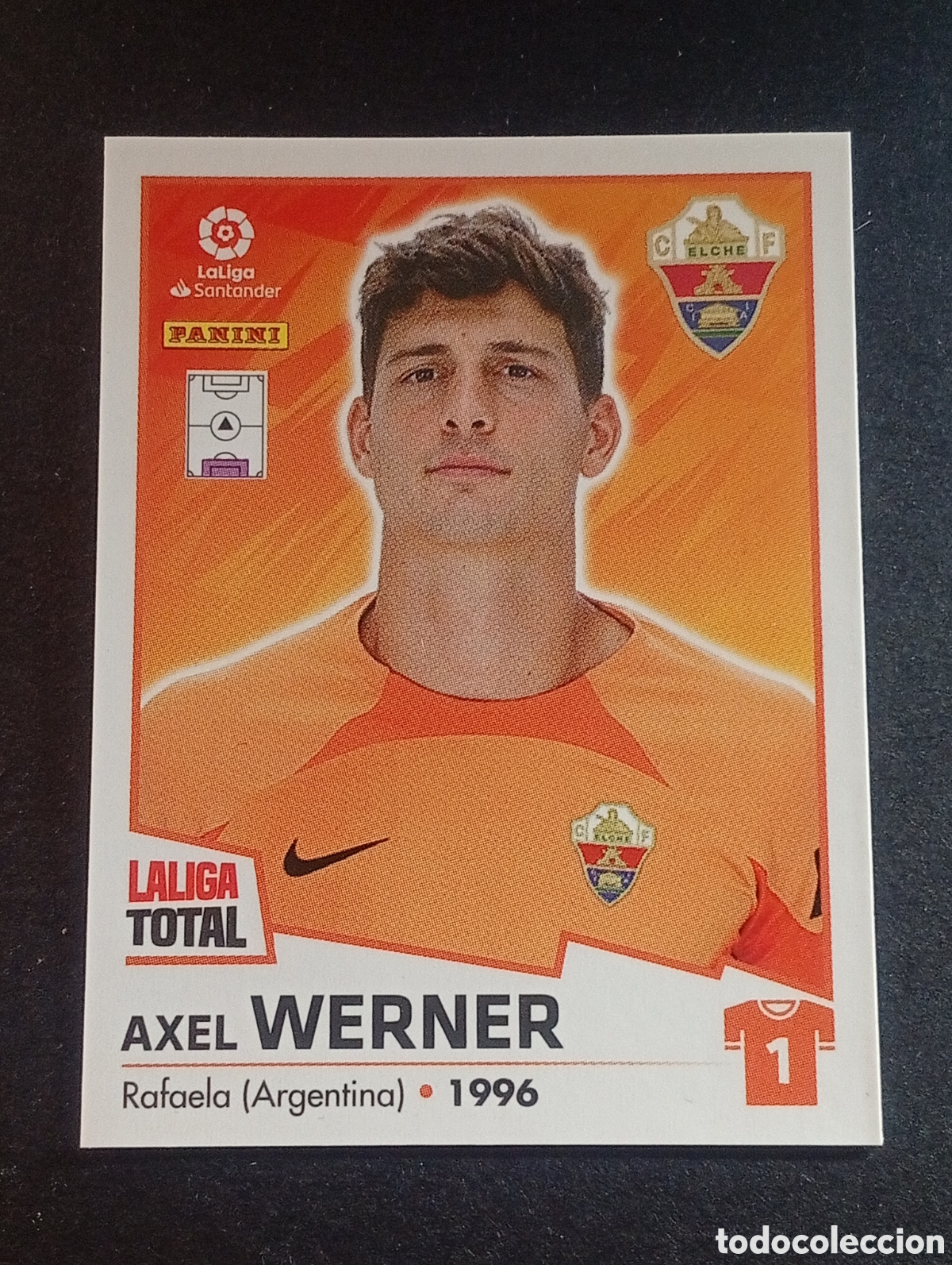 Fu&szlig;ball-Sticker: 158 WERMER ELCHE LALIGA TOTAL 2022 2023 22 23 LA LIGA PANINI CROMOS STICKERS