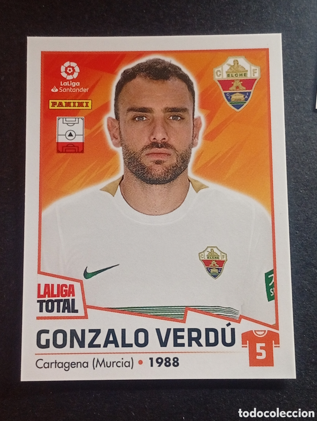 Figurine di Calcio: 162 GONZALO VERDU ELCHE LALIGA TOTAL 2022 2023 22 23 LA LIGA PANINI CROMOS STICKERS