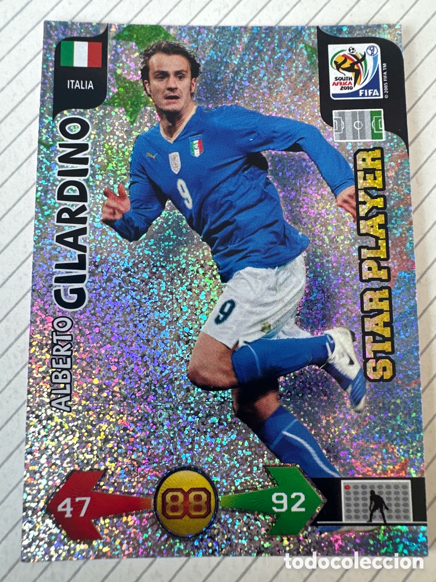 Cromos de F&uacute;tbol: GILARDINO ITALIA STAR PLAYER ADRENALYN FIFA WORL CUP SOUTH AFRICA 2010