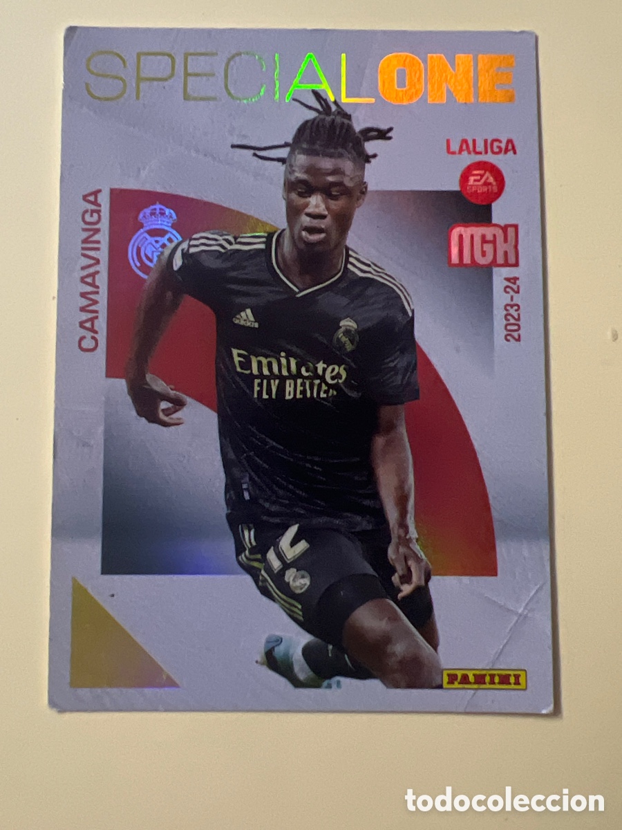 Figurine di Calcio: C1269. 386 CAMAVINGA REAL MADRID MEGACRACKS 2023 2024 PANINI SPECIAL ONE