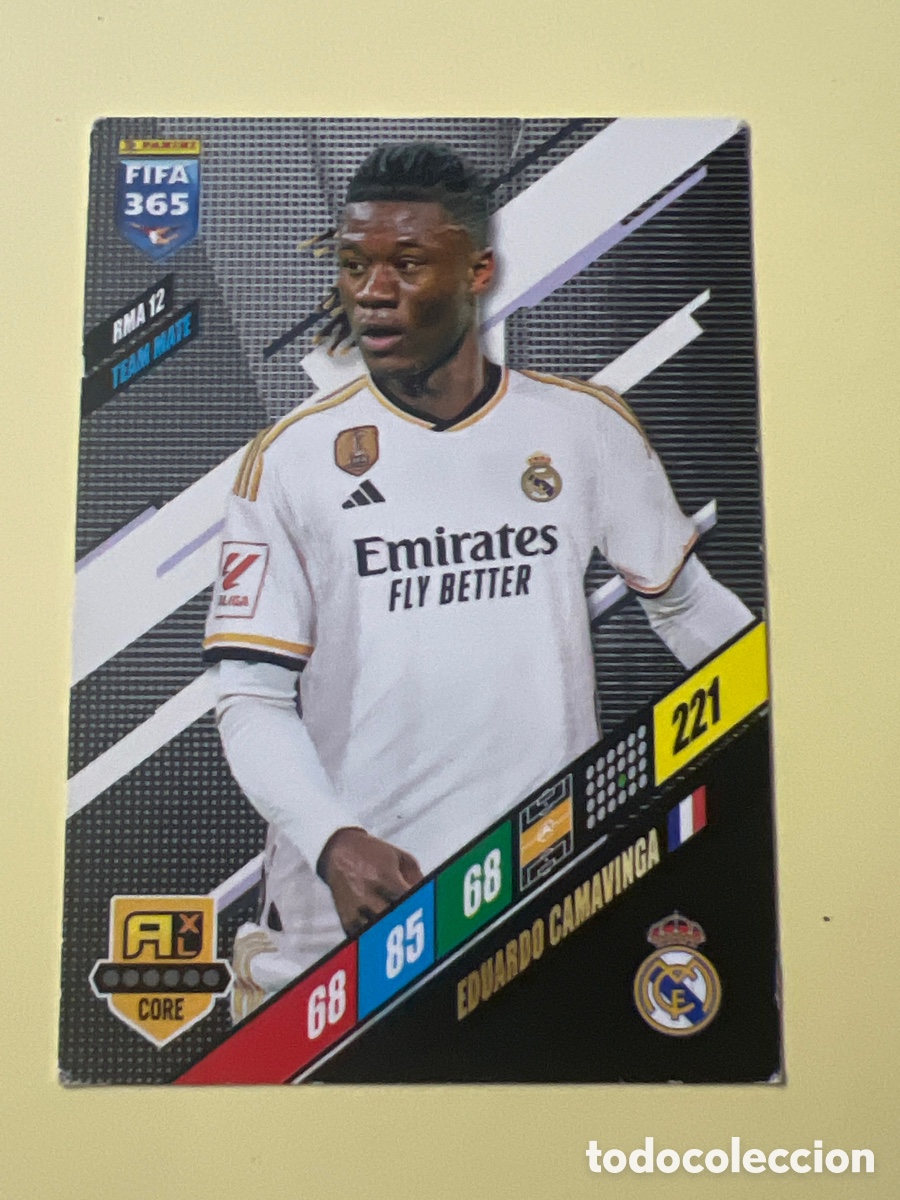 Cromos de Futebol: C1426. RMA 12 CAMAVINGA REAL MADRID FIFA 365 2023 2024 23 24 ADRENALYN CROMOS CARDS RMA12