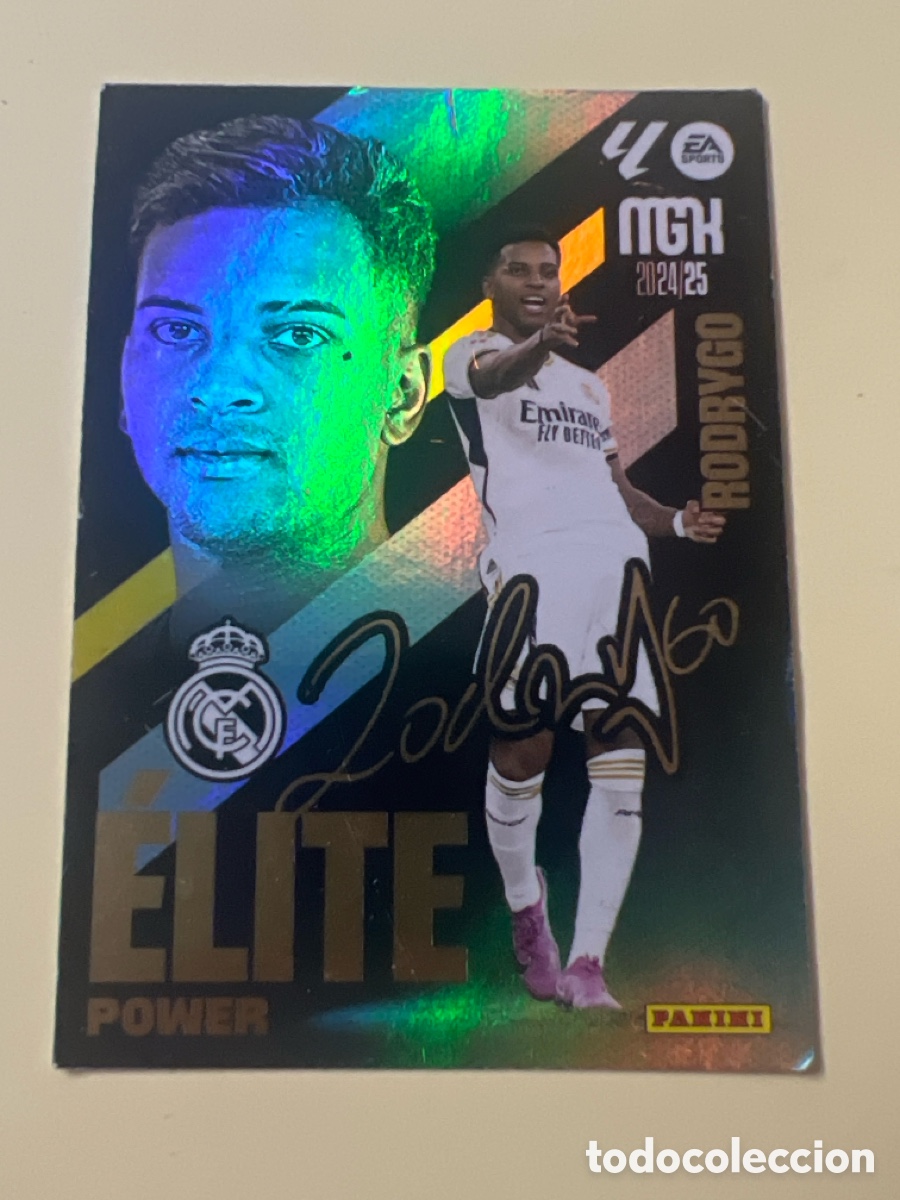Fu&szlig;ball-Sticker: P 14 RODRYGO REAL MADRID CF CROMO FICHA MEGACRACKS MGK 2024-25 PANINI 2024 2025 24 25 &Eacute;LITE POWER