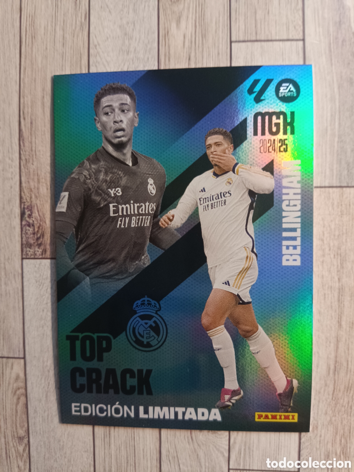 Cromos de f&uacute;tbol: TOP CRACK JUDE BELLINGHAM REAL MADRID EDICION LIMITADA LIGA MEGACRACKS MGK 2024 2025 PANINI 24 25