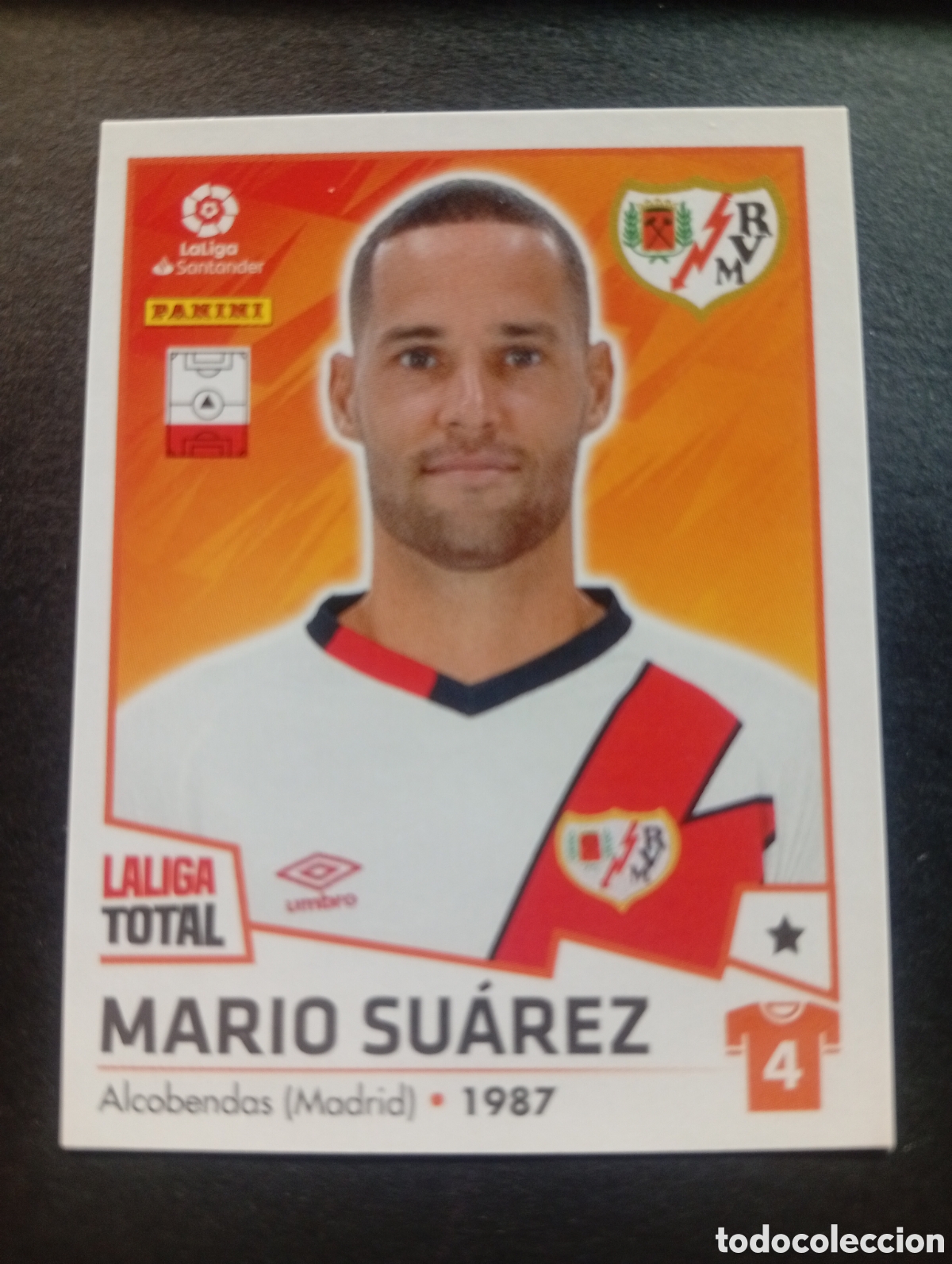 Cromos de f&uacute;tbol: 317 MARIO SUAREZ RAYO VALLECANO LALIGA TOTAL 2022 2023 22 23 LA LIGA PANINI CROMOS STICKERS