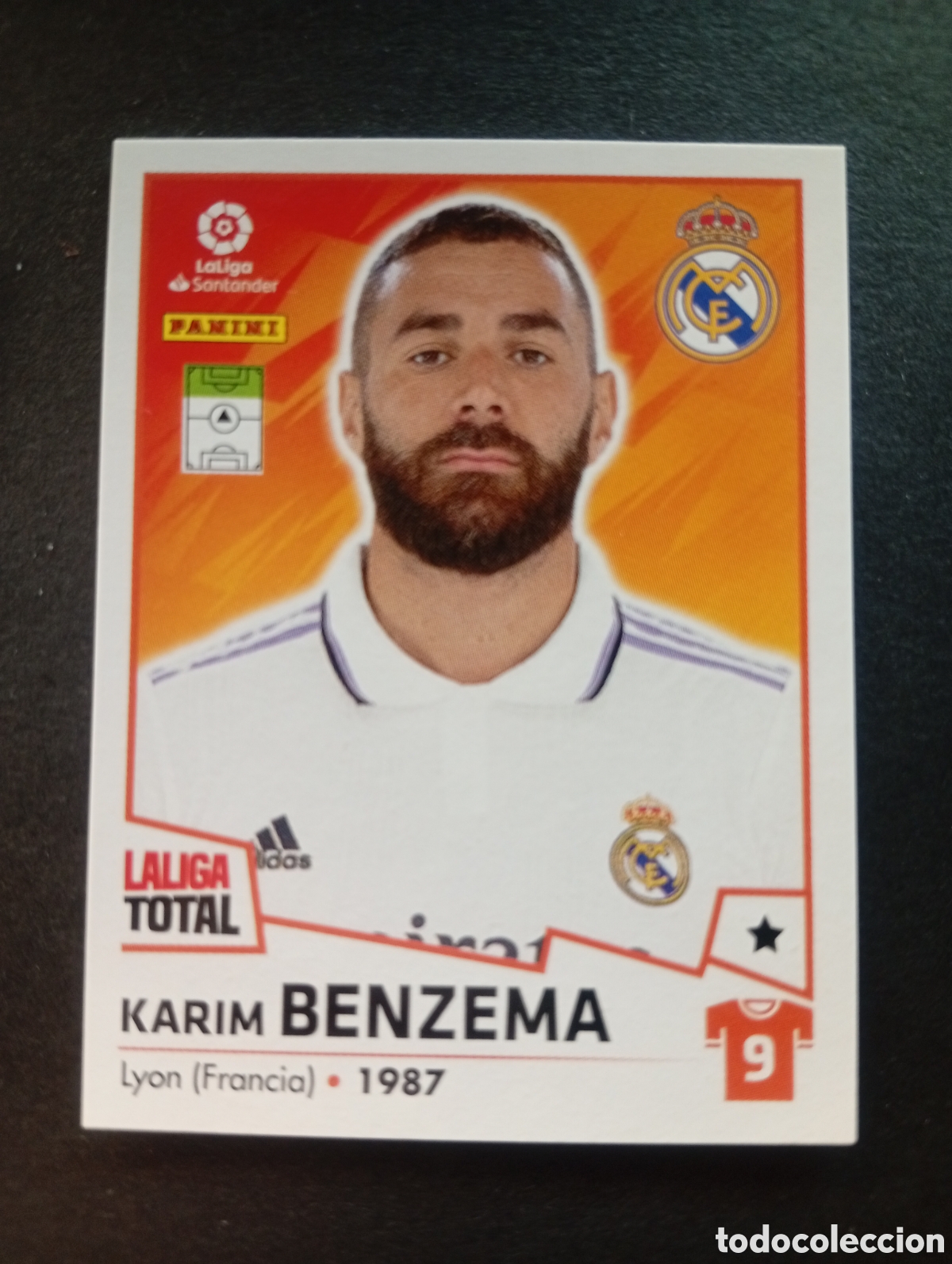 Figurine di Calcio: 261 BENZEMA REAL MADRID LALIGA TOTAL 2022 2023 22 23 LA LIGA PANINI CROMOS STICKERS