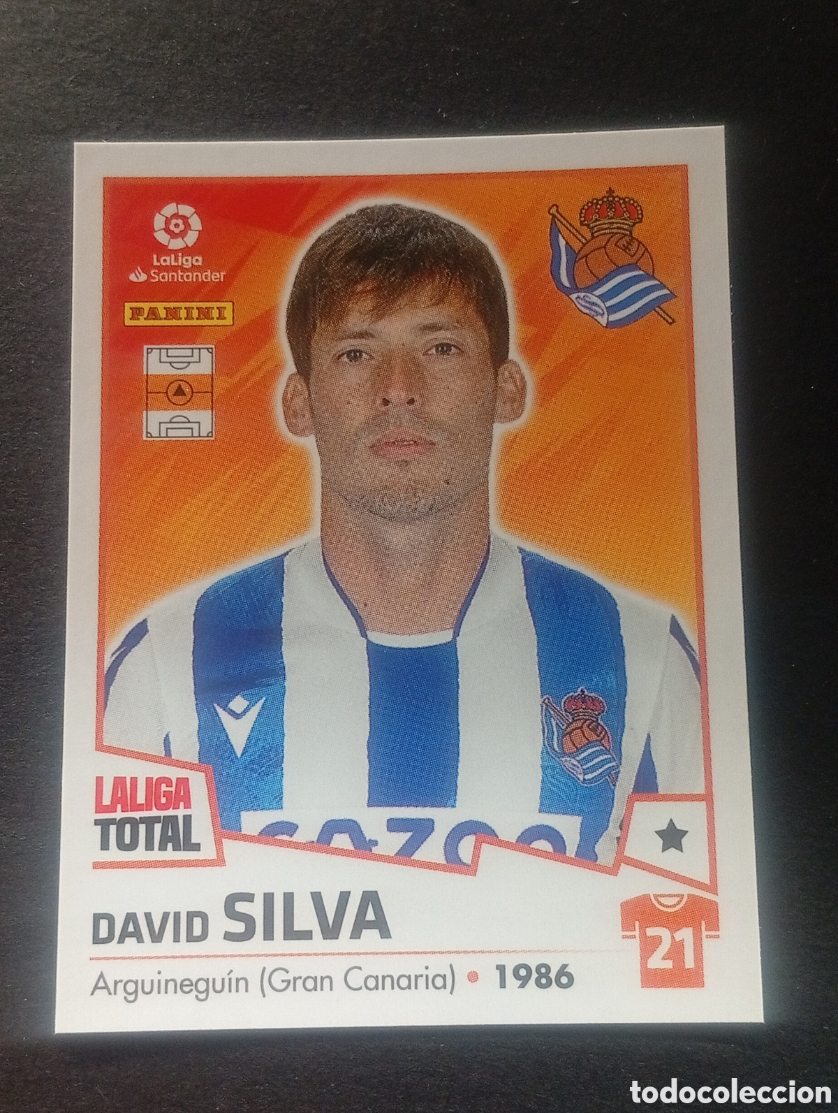 Cromos de f&uacute;tbol: 346 DAVID SILVA REAL SOCIEDAD LALIGA TOTAL 2022 2023 22 23 LA LIGA PANINI CROMOS STICKERS