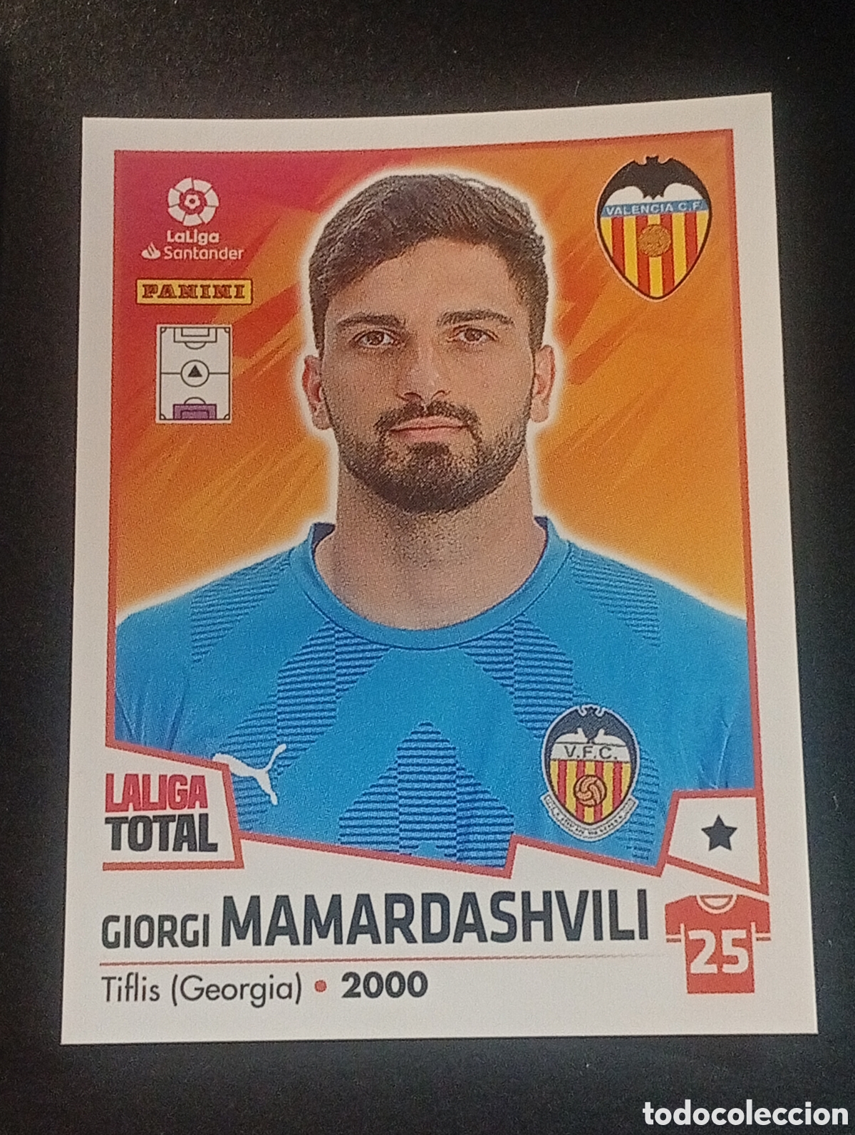 Fu&szlig;ball-Sticker: 377 MAMARDASHVILI VALENCIA LALIGA TOTAL 2022 2023 22 23 LA LIGA PANINI CROMOS STICKERS