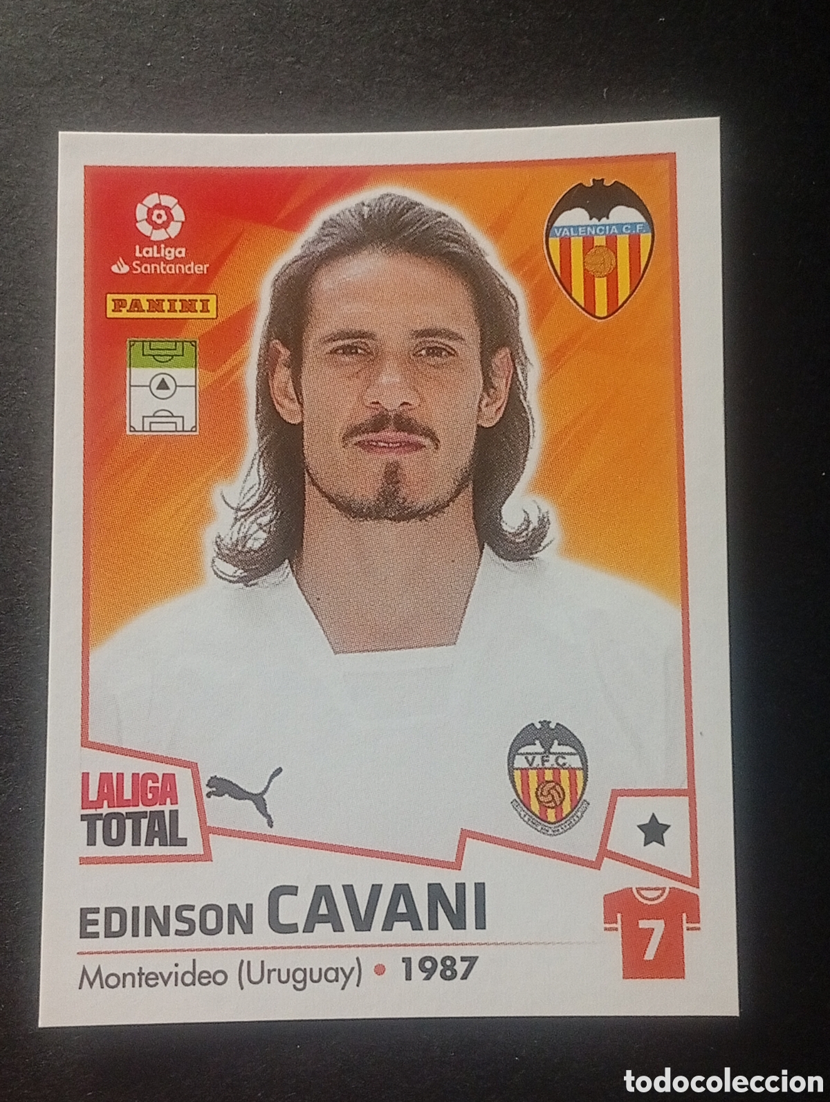 Fu&szlig;ball-Sticker: 393 CAVANI VALENCIA LALIGA TOTAL 2022 2023 22 23 LA LIGA PANINI CROMOS STICKERS
