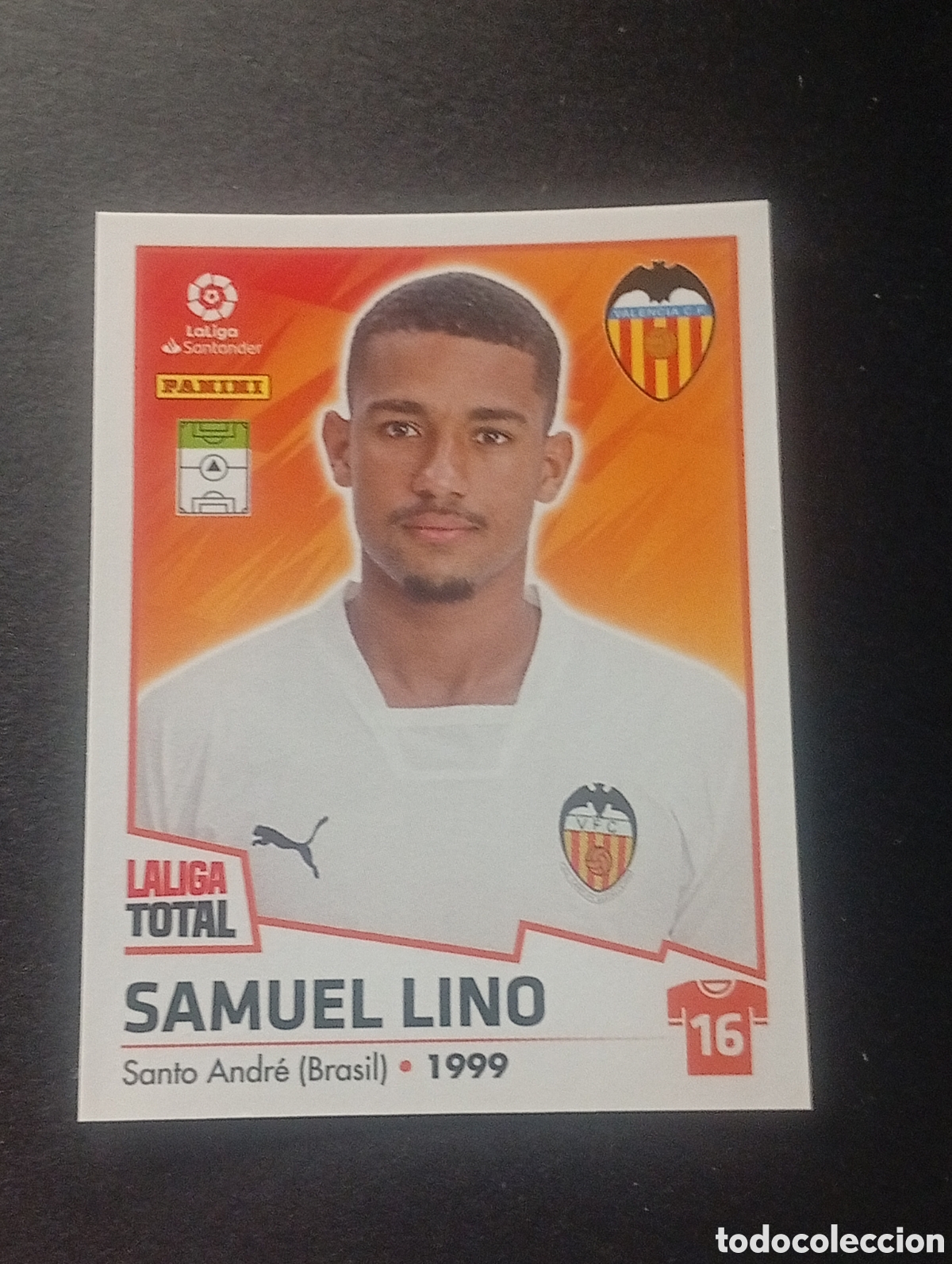 Figurine di Calcio: 394 SAMUEL LINO VALENCIA LALIGA TOTAL 2022 2023 22 23 LA LIGA PANINI CROMOS STICKERS