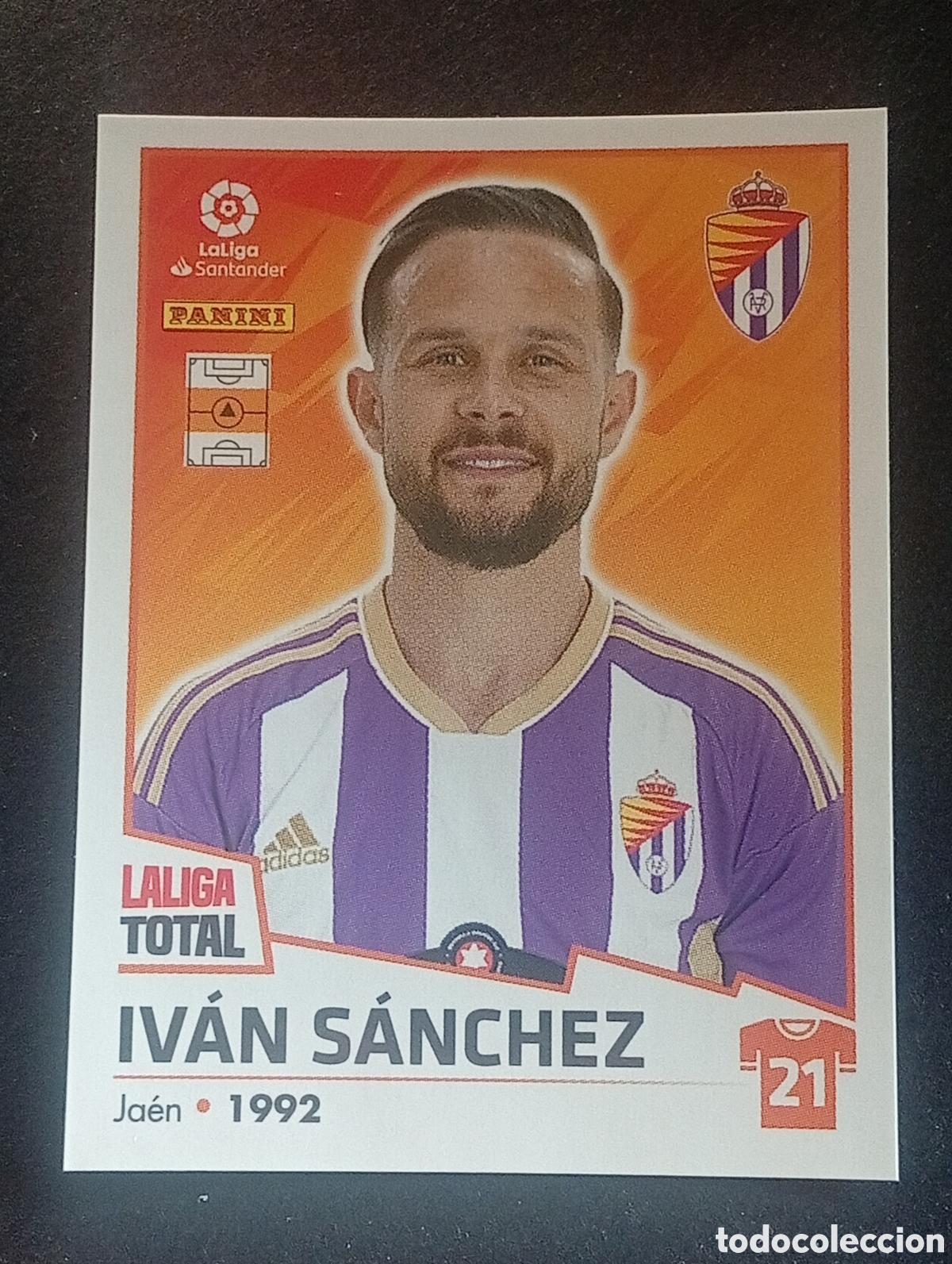 Fu&szlig;ball-Sticker: 414 IVAN SANCHEZ VALLADOLID LALIGA TOTAL 2022 2023 22 23 LA LIGA PANINI CROMOS STICKERS